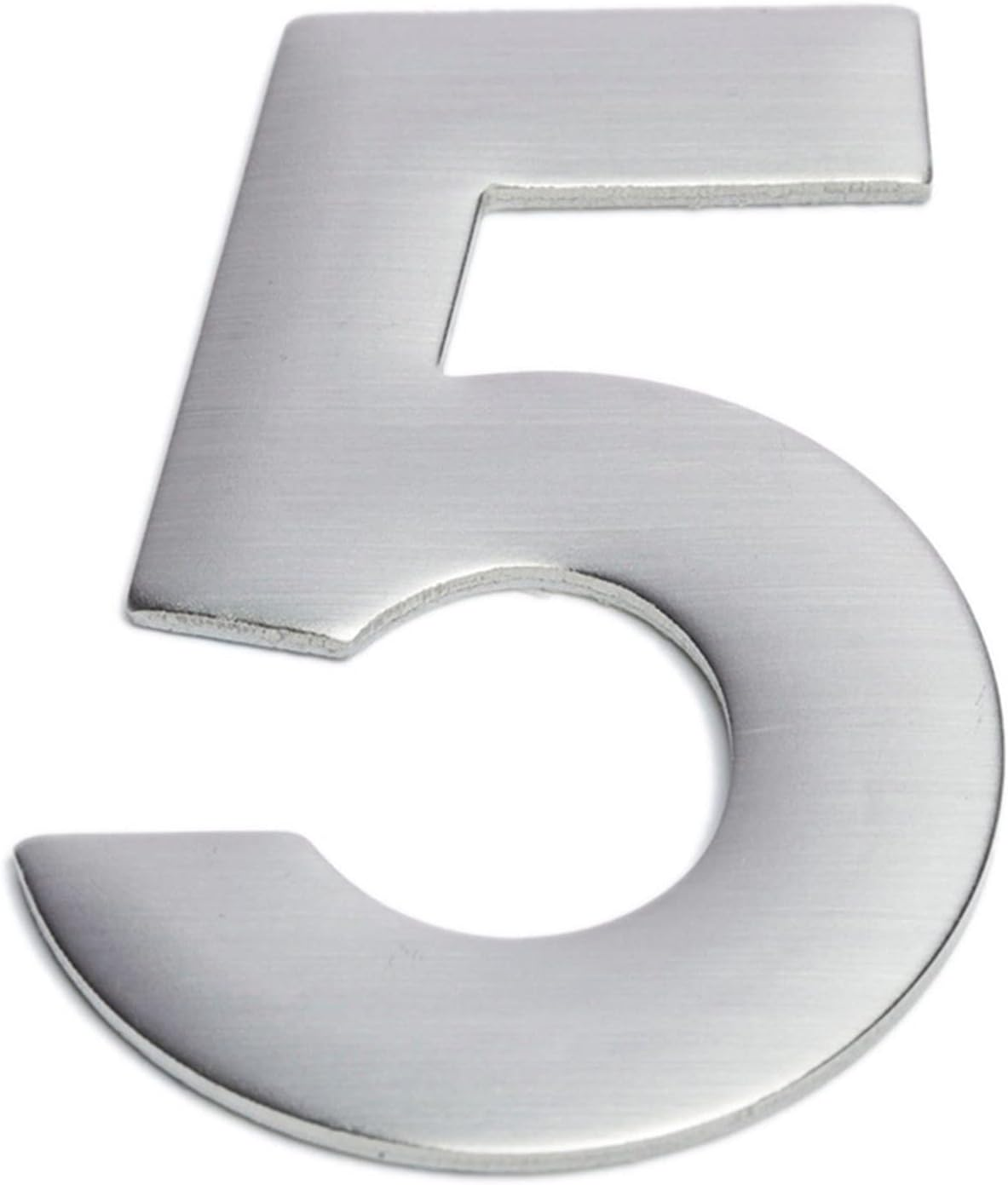 Romak SNN05 Stainless Steel Numeral Stick On, Number 5, 75 Mm Size