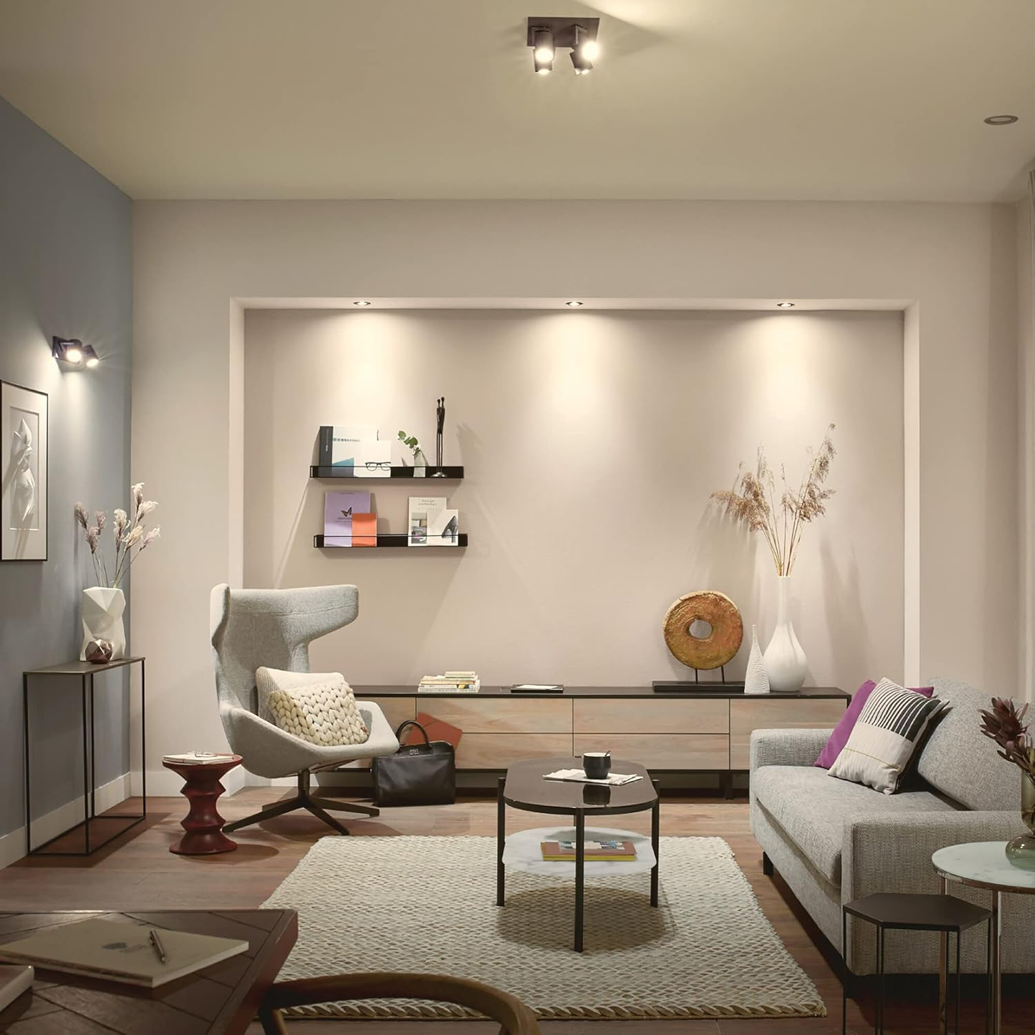 Philips Hue - Milliskin Hue Recessed, White, 3 Count (Pack of 1) image number 1