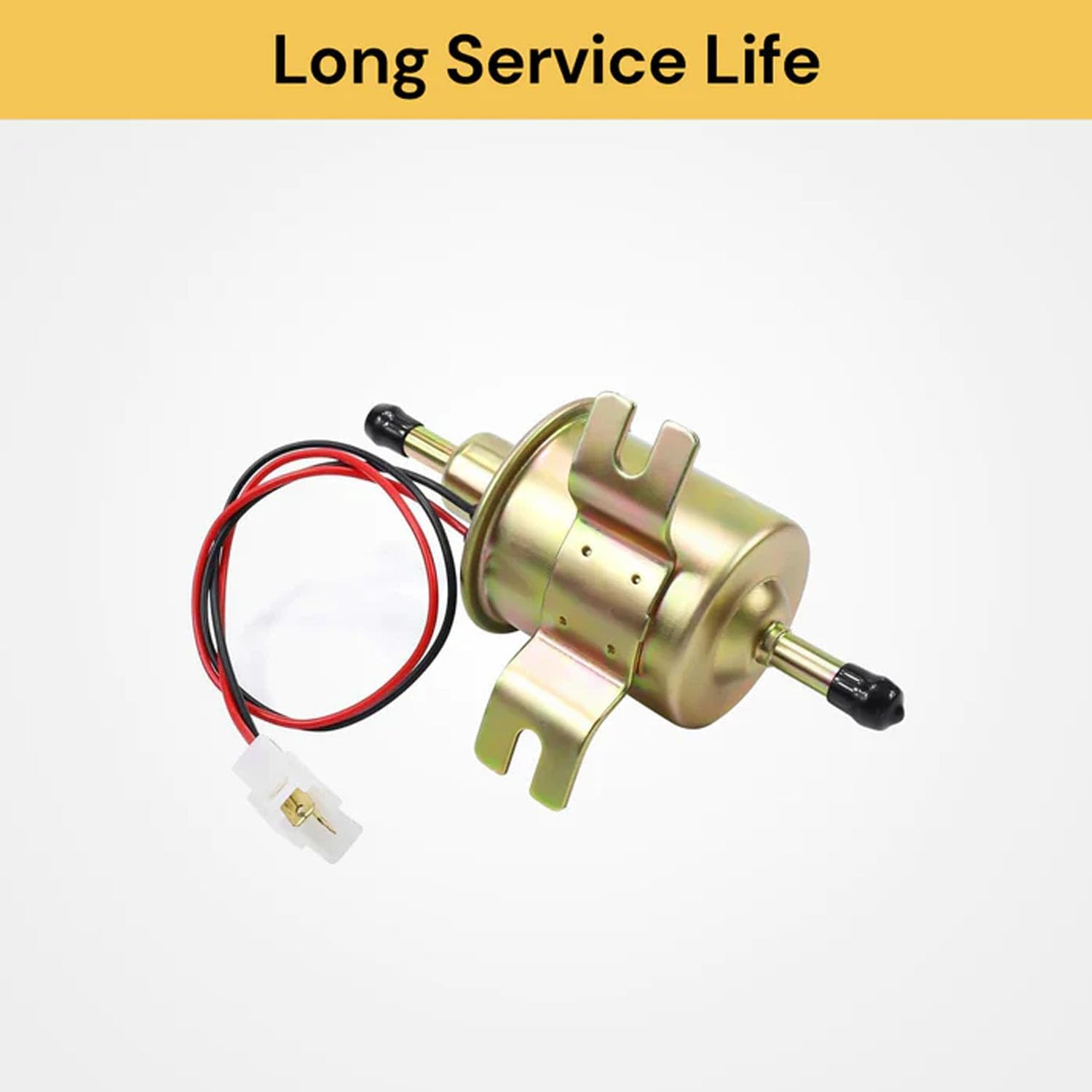 Universal Electric Fuel Pump, 12V Electric Transfer Universal Low-Pressure with Fuel Filter, HEP02A, Fuel Line Replacement for Carburetor Lawn Mower Gas Diesel Fuel Transfer Pump image number 4