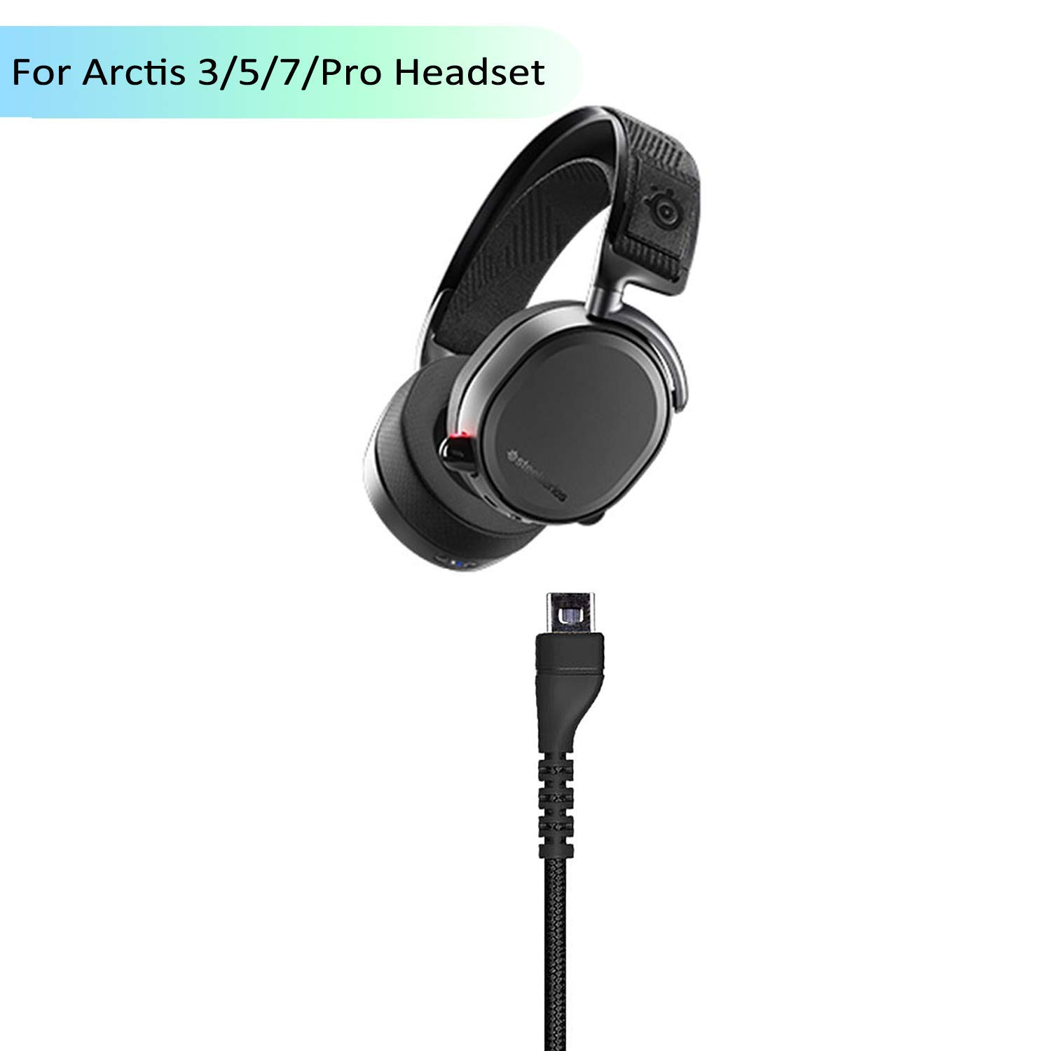 Azddur Replacement Audio Cable for Steelseries Arctis 3, Arctis Pro Wireless, Arctis 5, Arctis 7, Arctis Pro Gaming Headset 2M/6.5 Feet image number 5