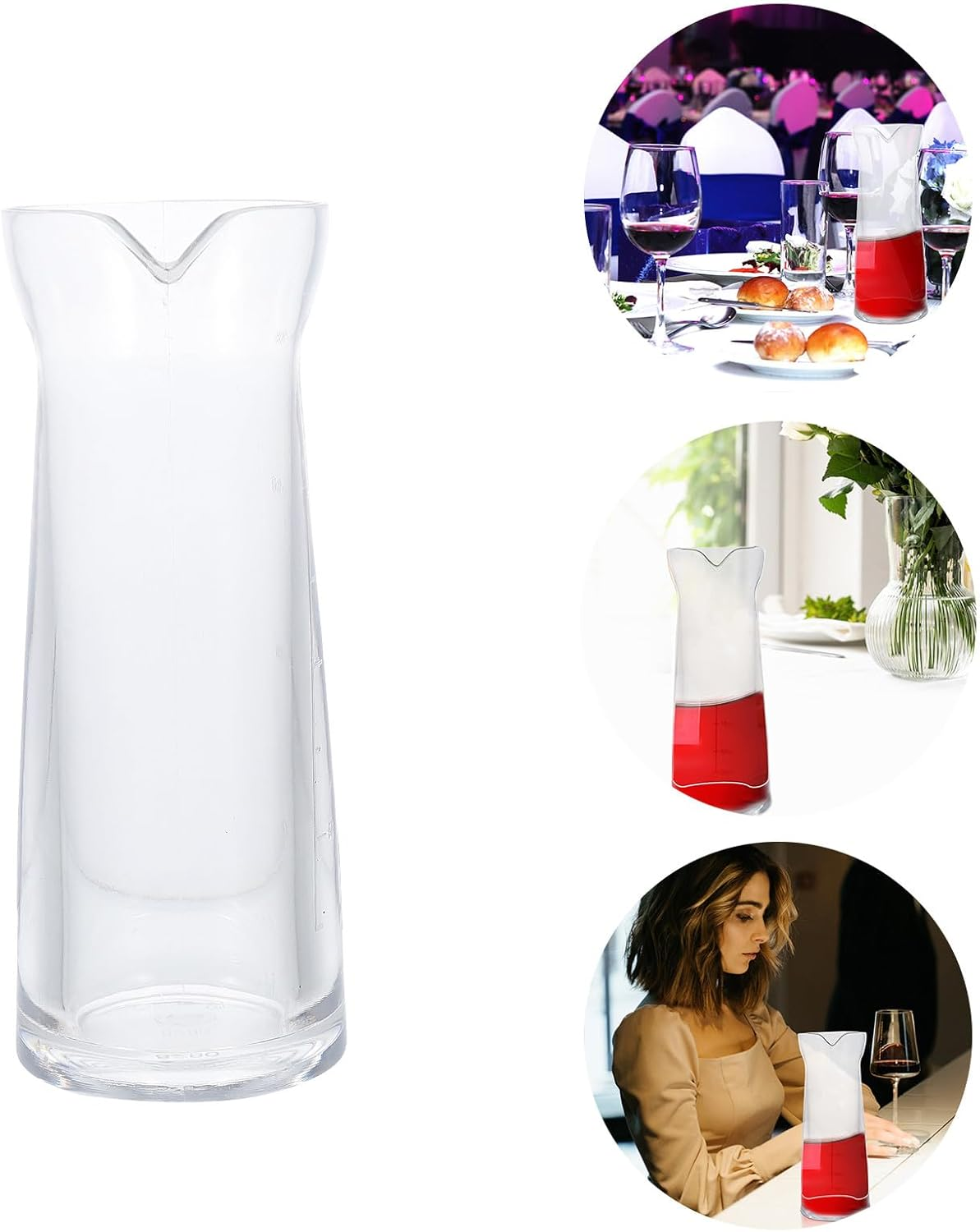 RUNROTOO 200Ml Wine Dispenser Decanter with Handle Creative Large Wine Pitcher for Home Use Liquor Separator Suitable for Whiskey image number 6