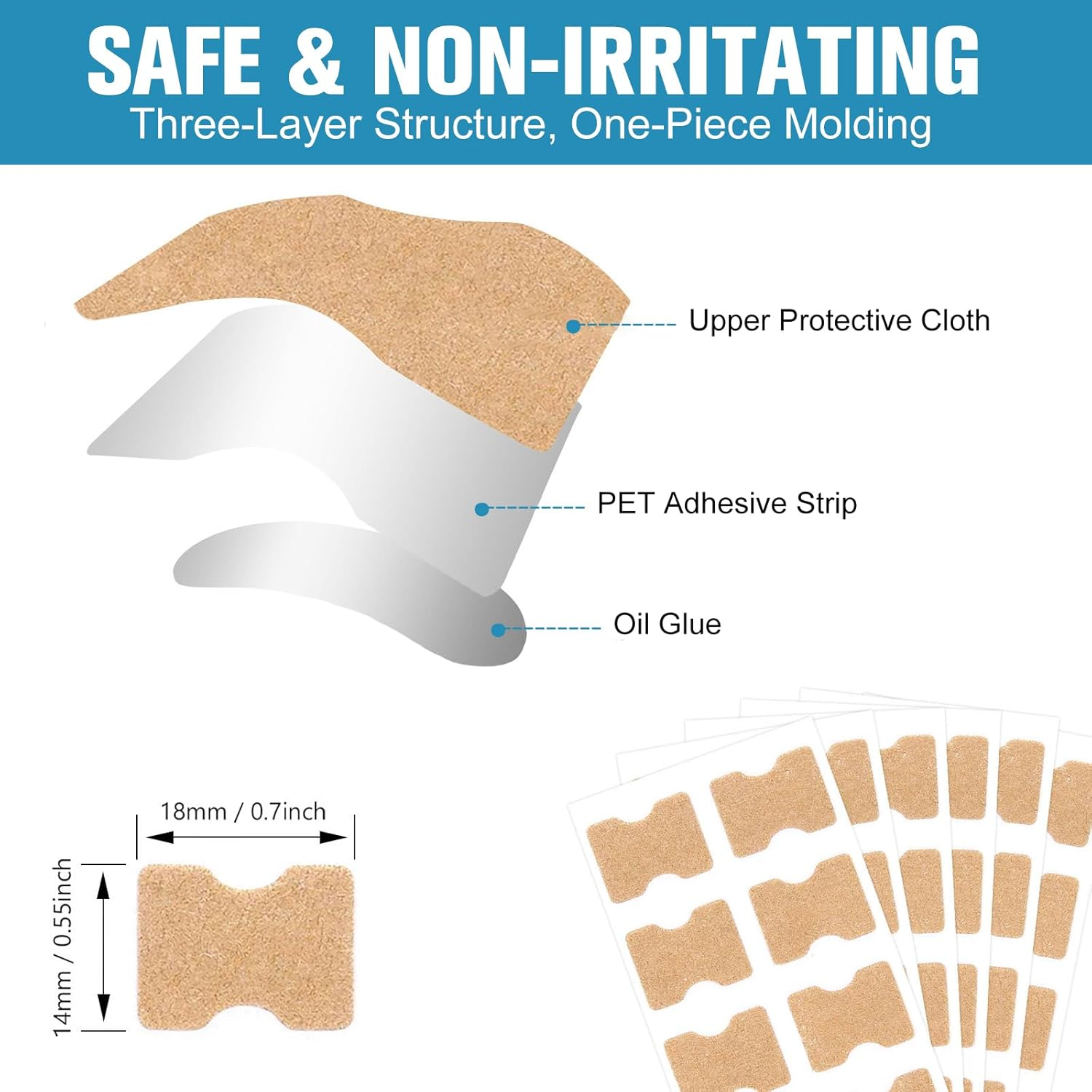 50Pcs Ingrown Toenail Care Strips &ndash; Plant-Based Toenail Support, Rapid Soothing & Comfort Boost, Natural Growth Encouragement, Breathable Design & Easy Application for Daily Use image number 5