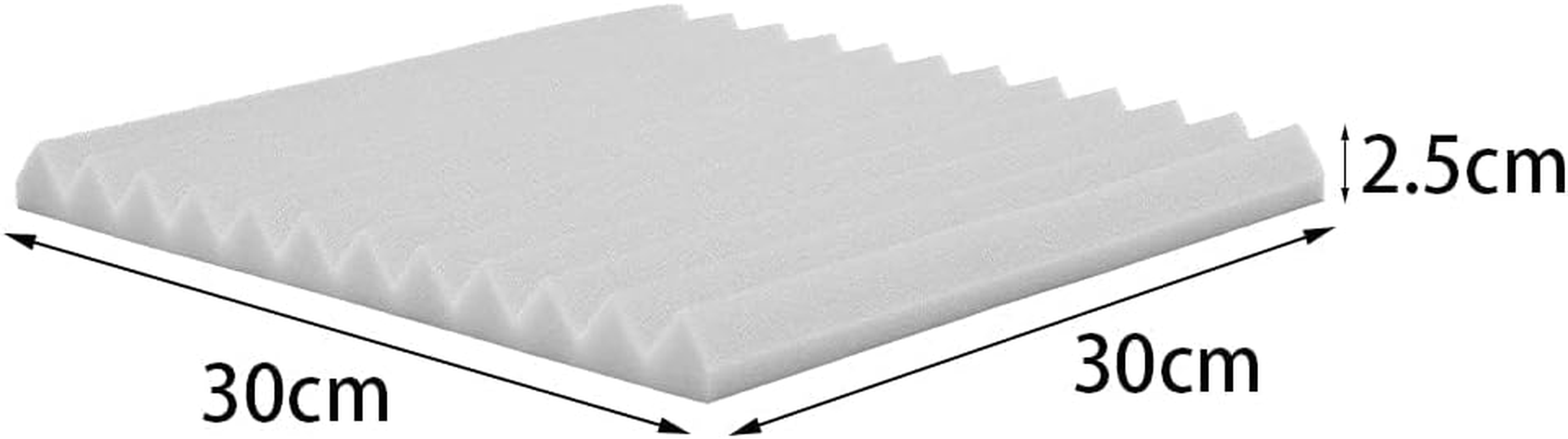 12 Pcs Sound Proofing Panels Acoustic Foam Panels - 12" X 12" X 1" Soundproofing Studio Foam Panels for Studio KTV Soundproof Treatment Paint Pads Fireproof Paper Wall Sticker White image number 6