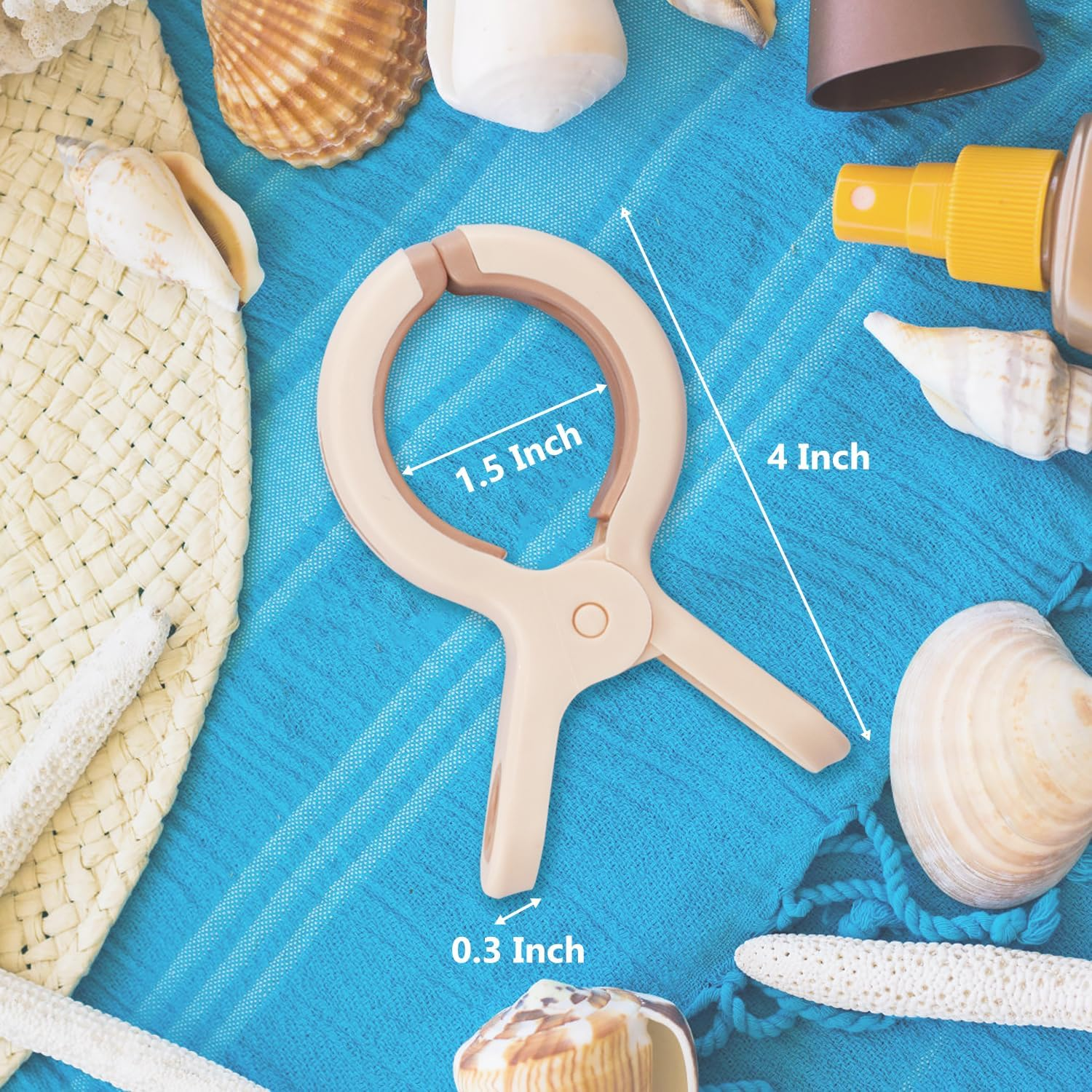 9 Pack Beach Towel Clips, Heavy-Duty Plastic Clothes Pins Bright Color Beach Chair Towel Holder Windproof Clothes Clips to Keep Your Towel Clothes Blankets (Pink) - Pink image number 3