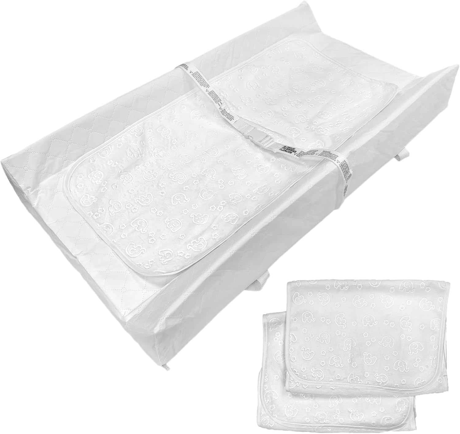 Fond + Found Contoured Diaper Changing Pad with 3 Pack Ultra Soft Plush Liners, Baby Changing Mat Cover Waterproof Hypoallergenic Washable image number 6