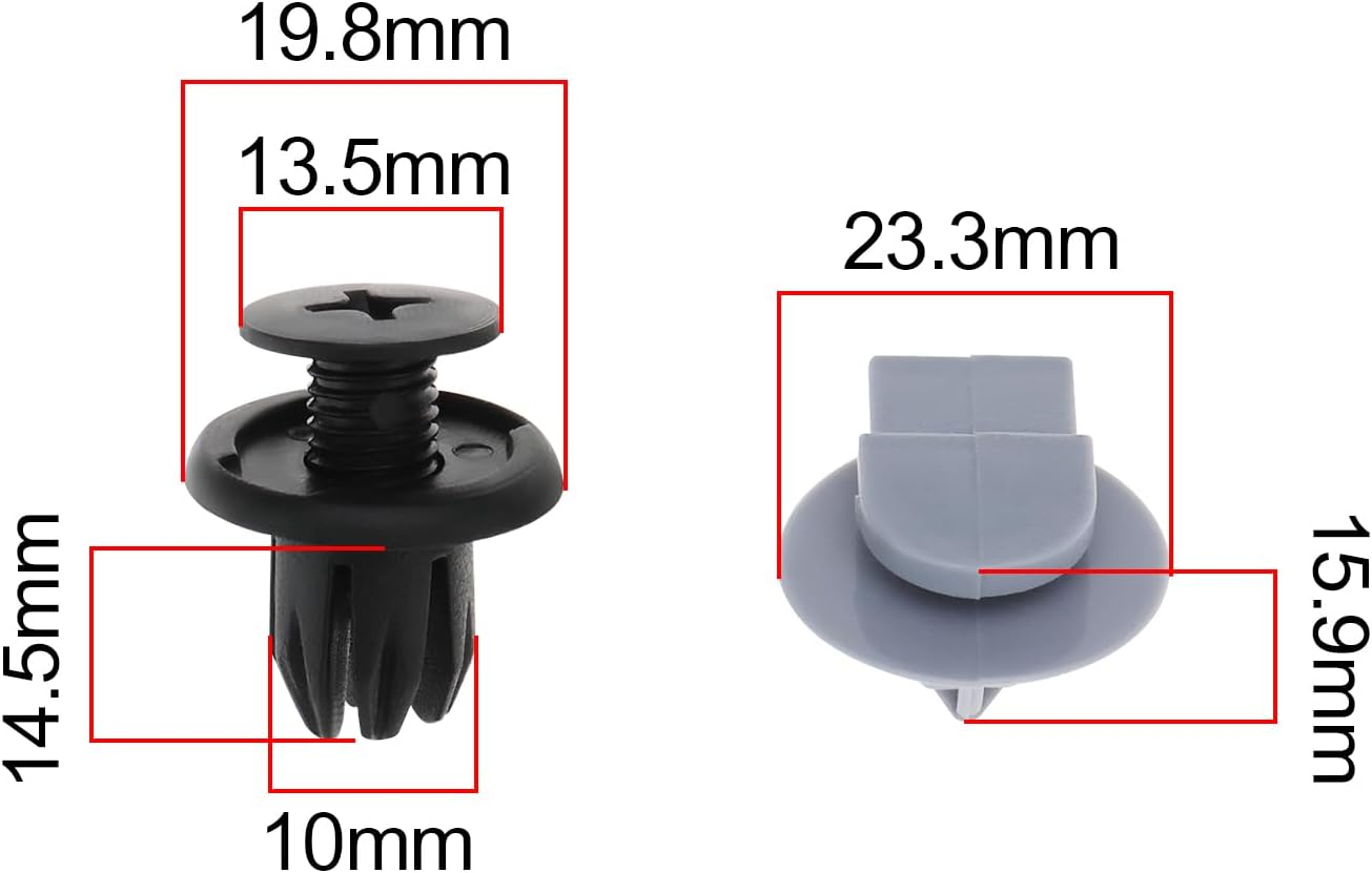 SG Store 20PCS Bumper Fastening Clips + 10PCS Wheel Arch Trim Clips Compatible with BMW Mini Cooper Cabriolet Clubman Clubvan Countryman Coupe Paceman Roadster R50 R52 R53 R55 R56 R57 R58 R59 R60 R61 image number 3