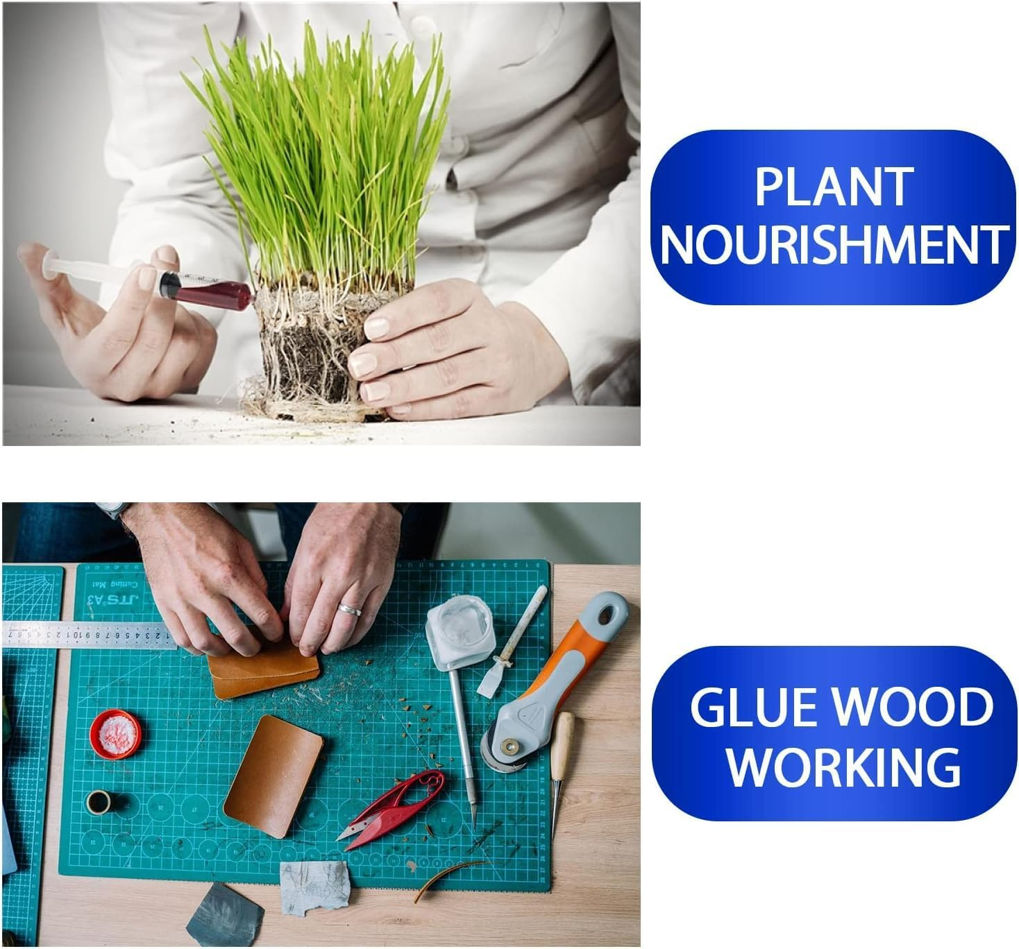 20 Pack 3Ml/Cc Plastic Syringe Liquid Measuring Syringe Tools Individually Sealed with Measurement for Scientific Labs, Measuring Liquids, Feeding Pets, Oil or Glue Applicator image number 2