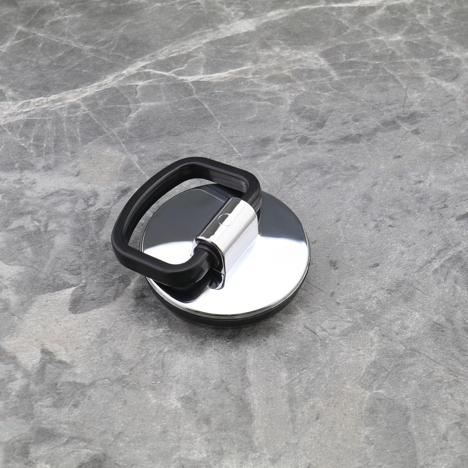 SING F LTD 2PCS Kitchen Sink Plug with Pull Handle 46Mm Diameter Bath Plug Chrome-Plated ABS Plastic Bathroom Washbasin Drain Stopper Waste Drain Cover