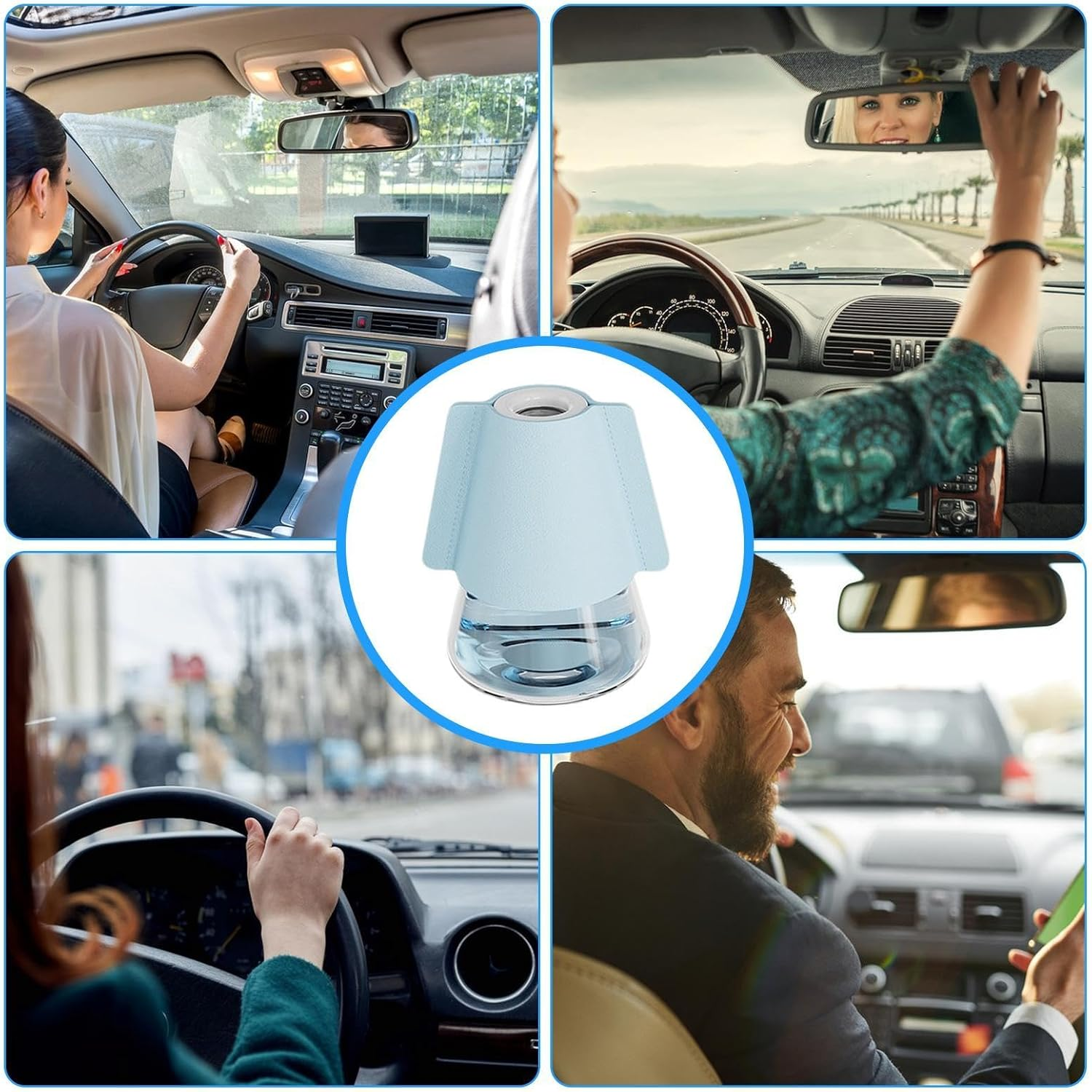 Home Scent Diffusers,Air Freshener Diffuser Room Scent Diffuser with Floral Fragrance | Multipurpose Home Fragrance Reed Diffuser Glass Fragrance Diffuser Set for Car Home Hotel image number 6