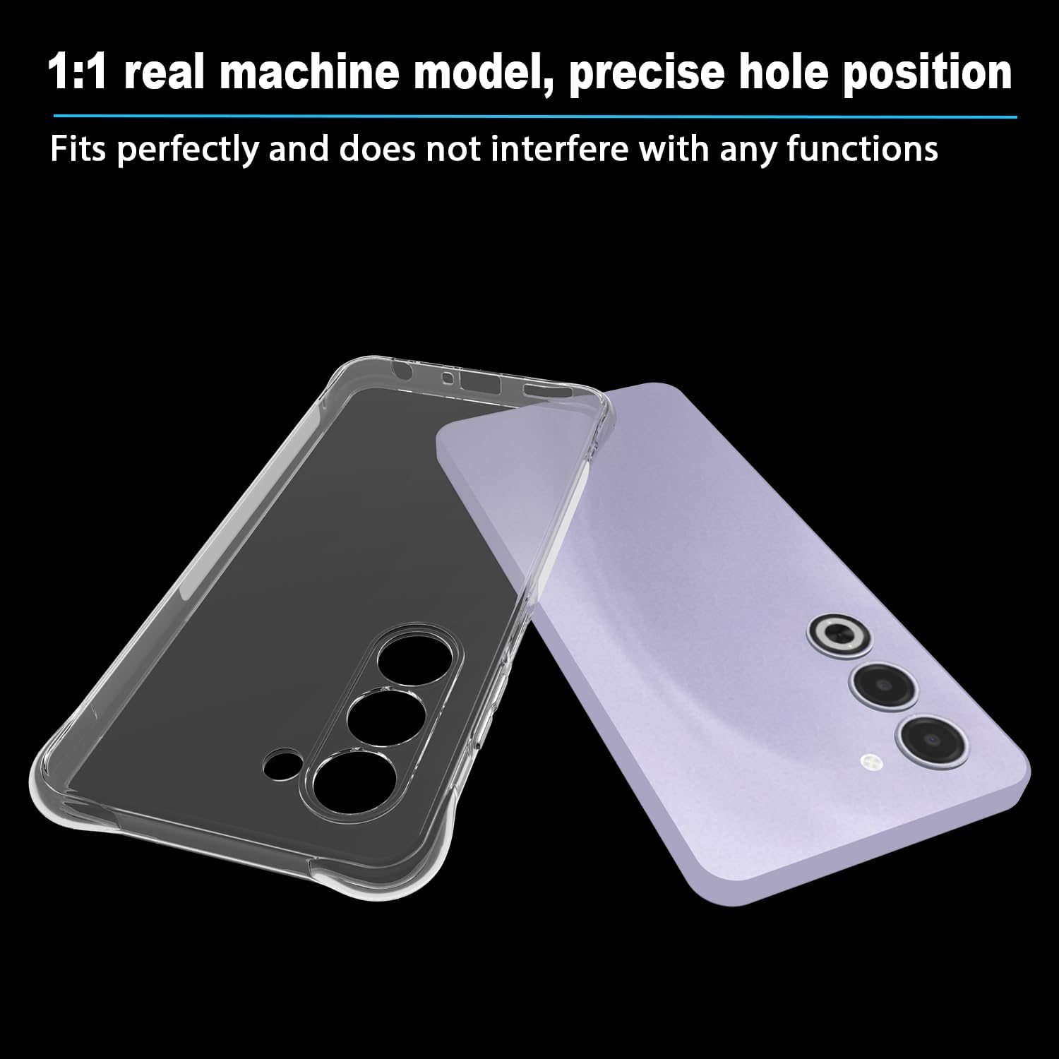 USTIYA Case for Oppo A5 4G/5G Clear TPU Four Corners Protective Cover Transparent Soft image number 4