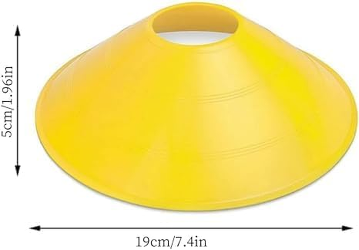 Agility Field Cones, 12 Pcs Soccer Markers Disc with Net Bag, Field Marker Sport Training Cones, Pro Disc Cones for Training Football, Low Profile Field Markers Kids and Adults image number 3