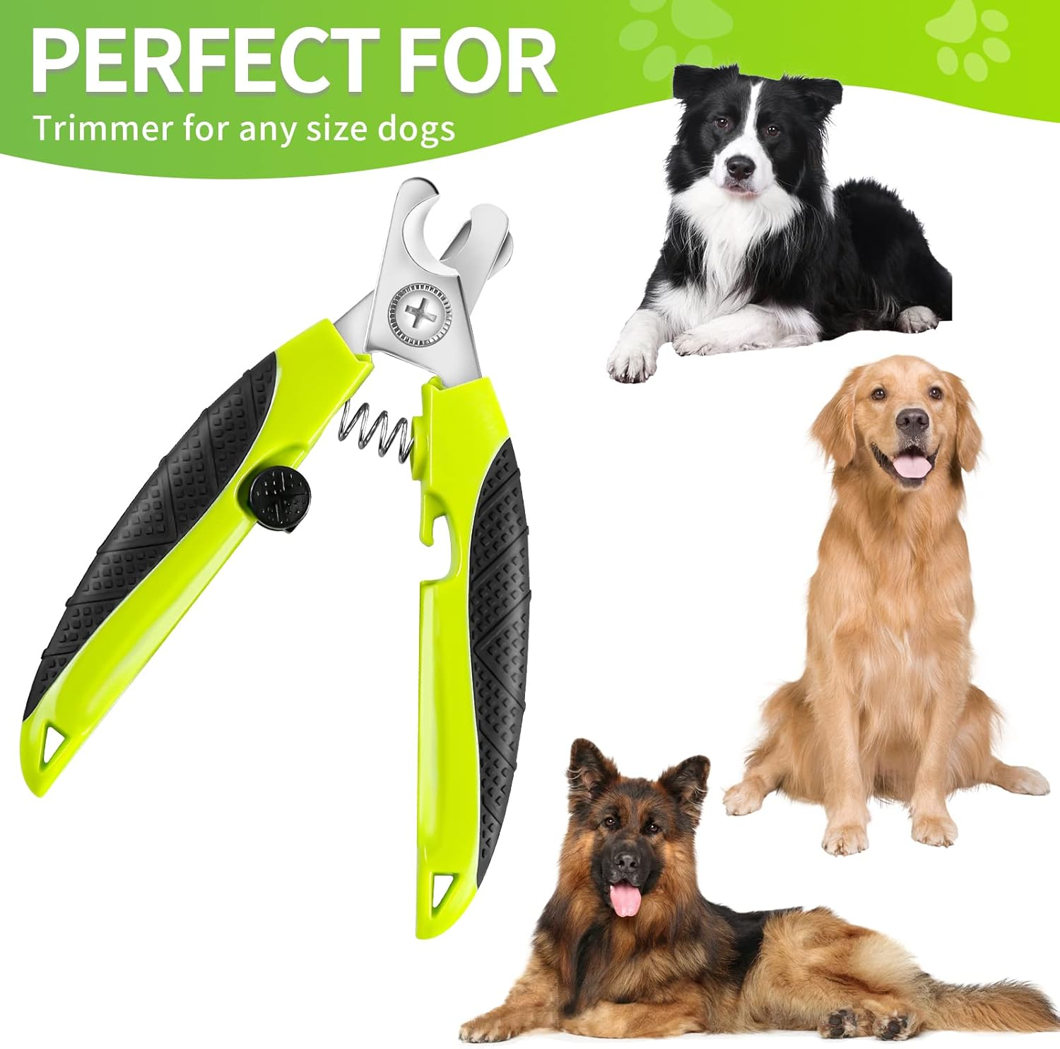 Dog Nail Clippers with Claw File, Professional Pet Nails Trimmer Grinders image number 4