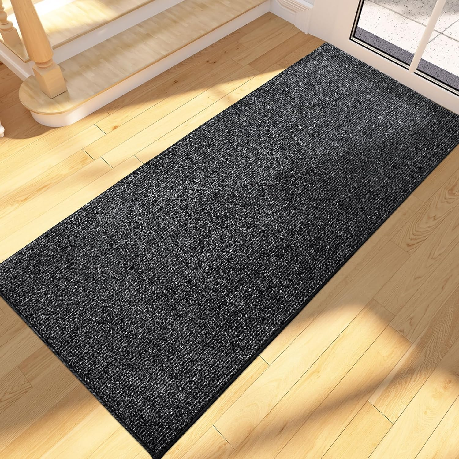FCSDETAIL Dirt Trapper Indoor Door Mat 80 X 120 Cm, Machine Washable Entrance Rug, Dog Doormat, Non-Slip inside Floor Mat for Entryway, Muddy Shoes & Paws
