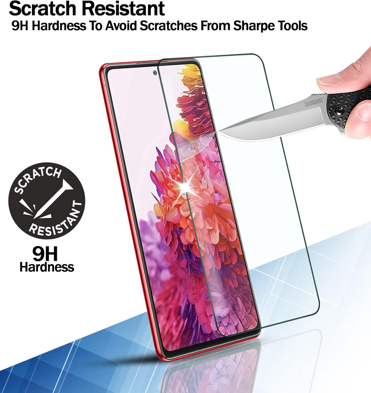 RKINC Screen Protector [2-Pack] for Samsung Galaxy S23 FE 5G, Tempered Glass Film Screen Protector, 0.33Mm Fingerprint Compatible [Lifetimewarranty][Anti-Scratch][Anti-Shatter][Bubble-Free] image number 1