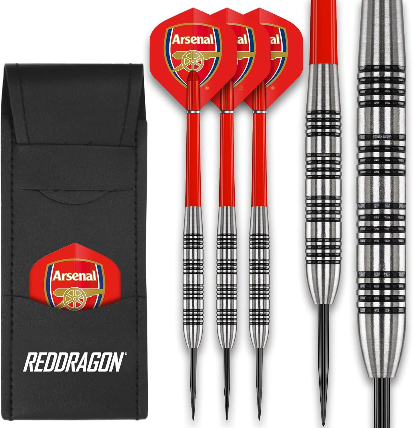 FOCO Official Licensed Football Club Flights with Red Dragon 24G Tungsten Dart Set image number 1