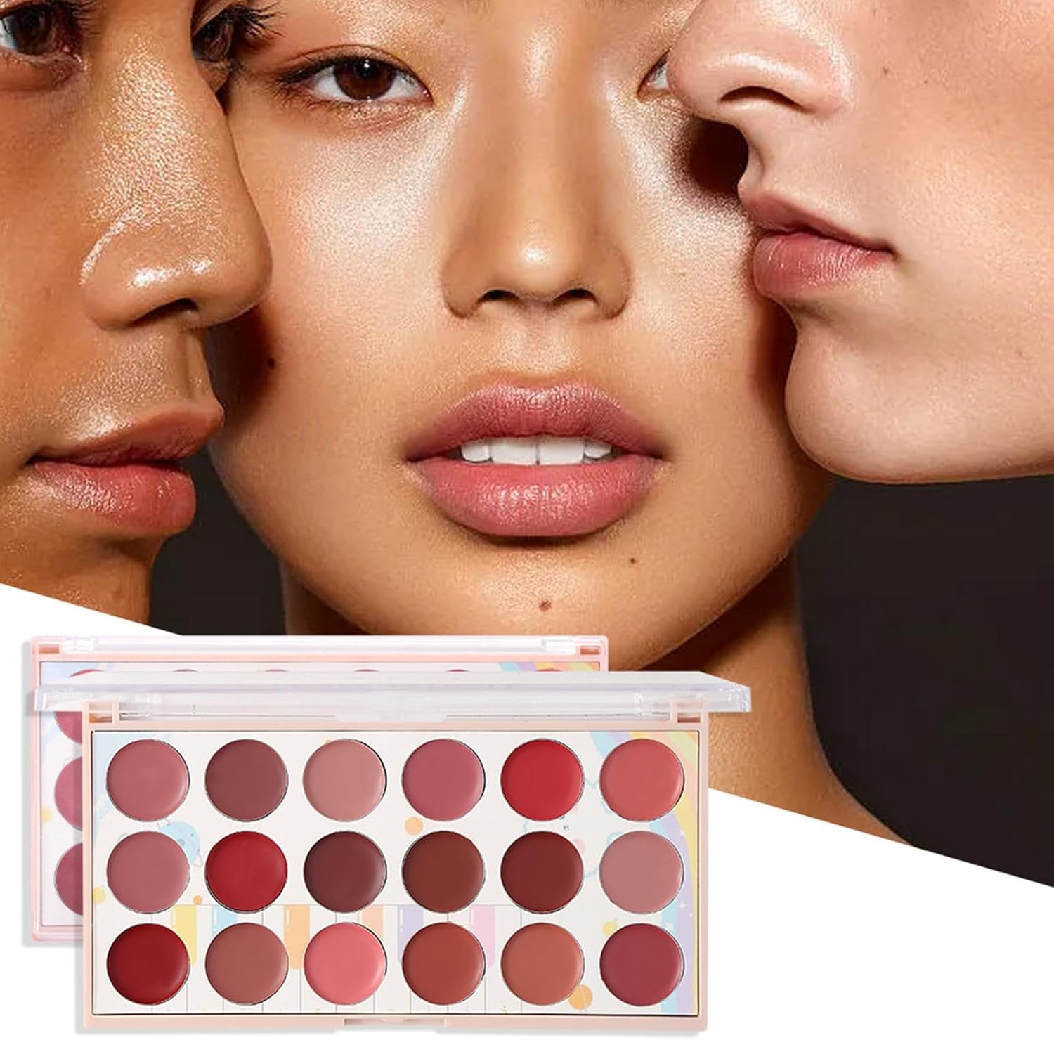 Matte Red Lipstick, Lipstick Palette, 18-Color Lip Gloss, Sweat-Proof Lipstick, Portable Lip Palette, Matte Lip Cream, Long-Lasting Lipstick, Lipstick Set, Red Lipstick Palette for Girls image number 6