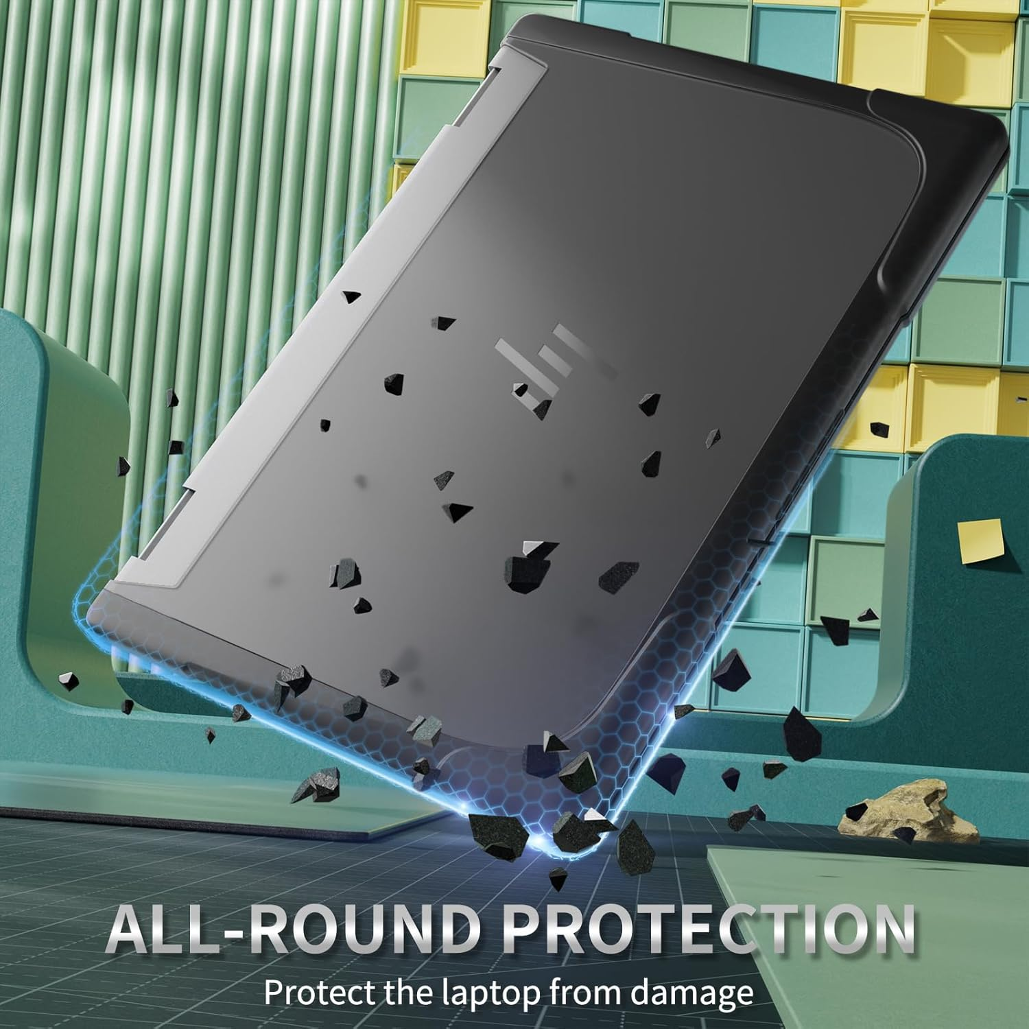 Jarttarn Compatible with 14 Inch HP Envy X360-14 2024 2-In-1 Laptop Protective Shell - Heavy Duty Rugged Hard Shell Cover Frosted Heat Dissipation and anti Drop (Rose) - Red image number 2