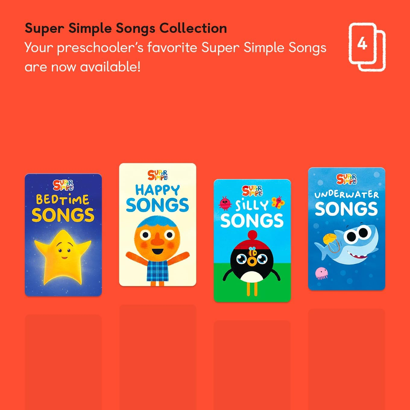 Yoto Super Simple Songs Collection &ndash; 4 Kids Musical Cards for Use with Player & Mini All-In-1 Audio Player, Educational Screen-Free Listening with Fun Singalong Music for Playtime Parties Travel image number 6