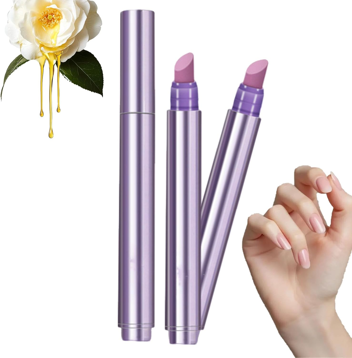 2025 New Upgraded 3-In-1 Nail Care Pen, Cuticle Oil Pusher Pen for Nails, Health Routine Nail Care Pen, Moisturize Cuticle Revitalizer Oil Pens (3Pcs)