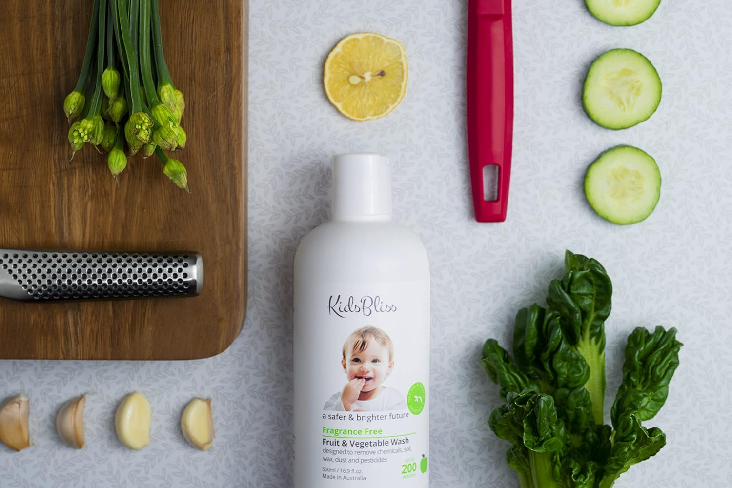 Kids Bliss Fruit and Vegetable Wash-Fragrance Free, 500Ml image number 2