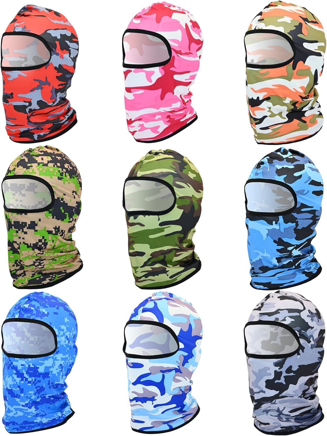 YBVABE Balaclava Face Mask - Neck Gaiter Adjustable, Windproof, UV Protection Hood, Summer Cooling, for Skiing, Snowboarding, Motorcycle Breathable Ice Silk Motorcycle Scarf for Men & Women image number 3