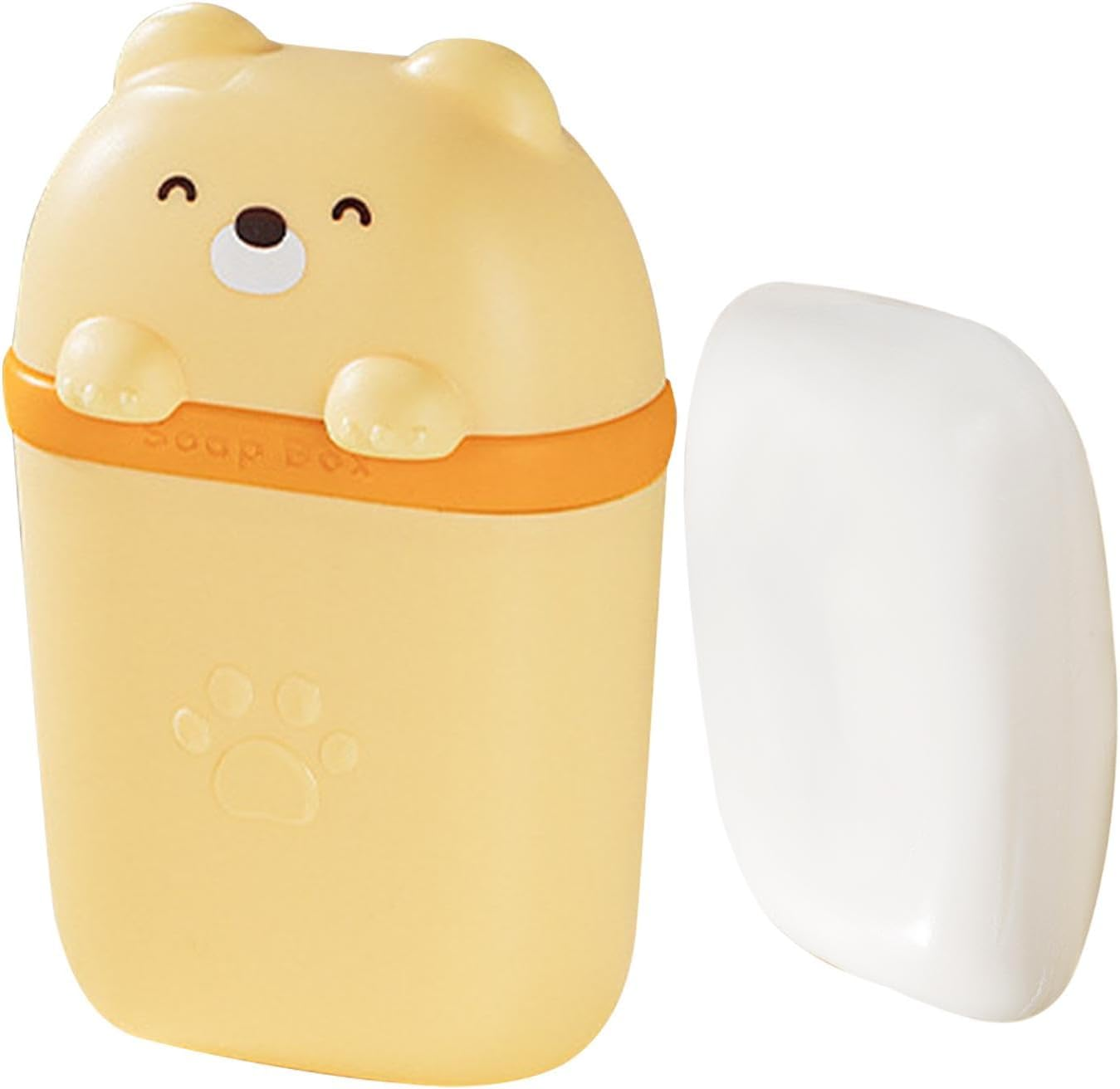 Travel Shampoo Bar Container - Cute Bear Shaped Portable Shampoo Bar Case - Efficient Drain Hole Design Shampoo Bar Holder for Gym