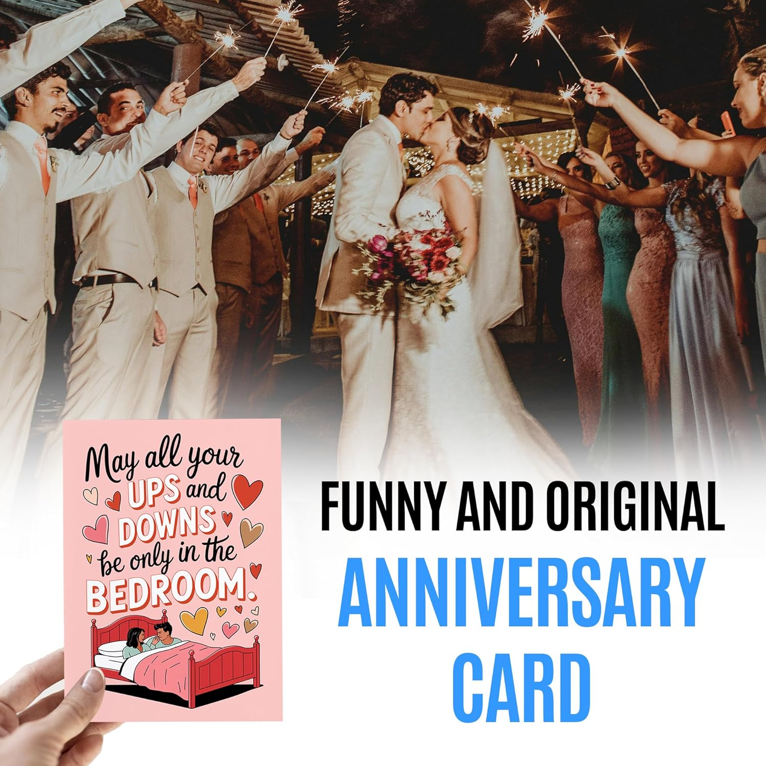Funny Wedding Card for Bride and Groom - Bridal Shower Card for Her Bachelorette Party Ideas - Funny Engagement Card for Couples - Happy Engagement Card for Best Friend, Sister Marriage image number 5