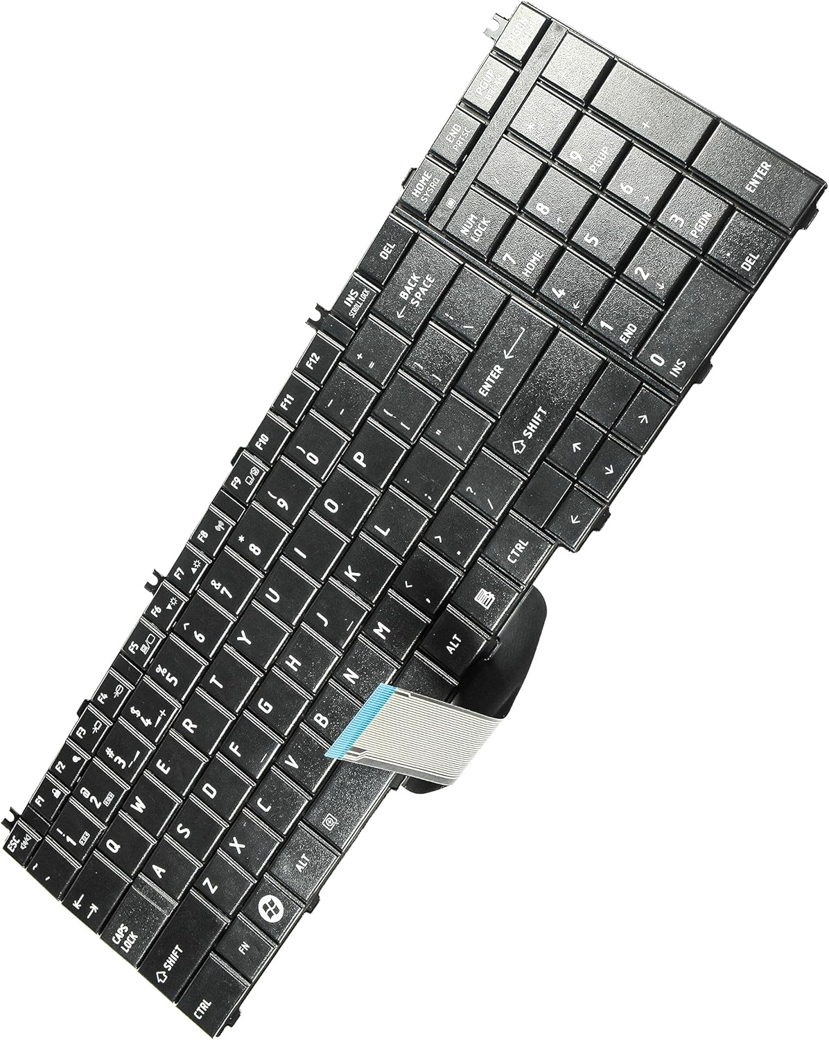 HQRP Keyboard for Toshiba Satellite L750-ST6N01 / L755D-S5104 / L755D-S5150 / L755D-S5160 / L755D-S5162 / L755D-S5164 Notebook + HQRP Coaster