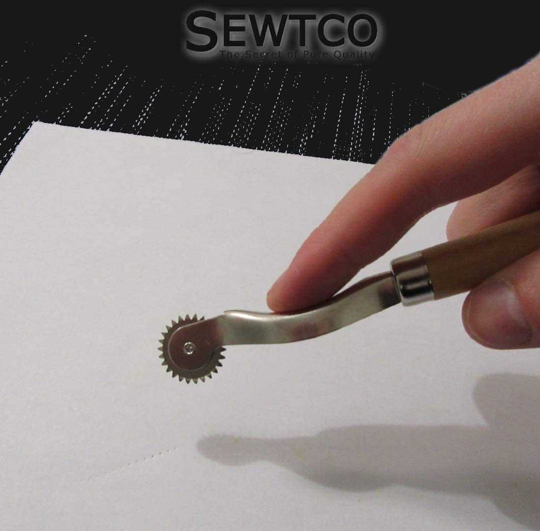 Sewing Tracing Wheel for Sewing Patterns, Wood and Stainless Steel Pounce Wheel, Perforation Cutter,Overstitch Wheel, Paper Perforator Tracing Wheel Sewing, Rotary Perforator, Pounce Wheels, by SEWTCO image number 3