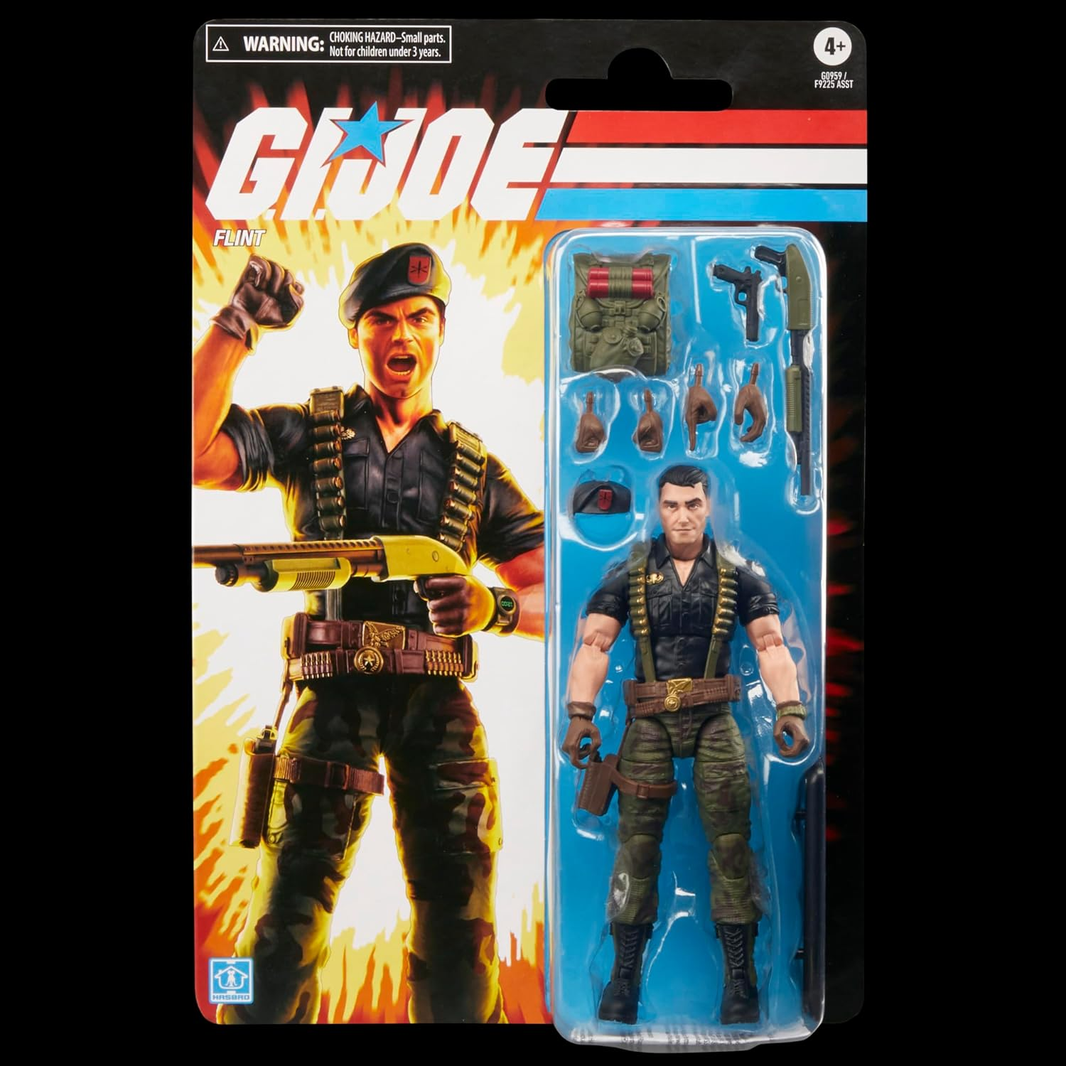 G.I. Joe Classified Series Retro Cardback Flint, Collectible 6 Inch Action Figure with 9 Accessories image number 5
