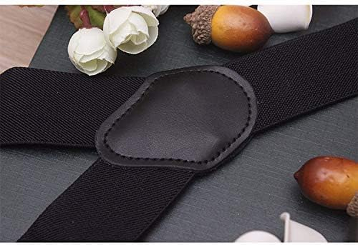 Mens Button End Dress Suspenders - Adjustable Elastic Y Shape Suspender image number 3
