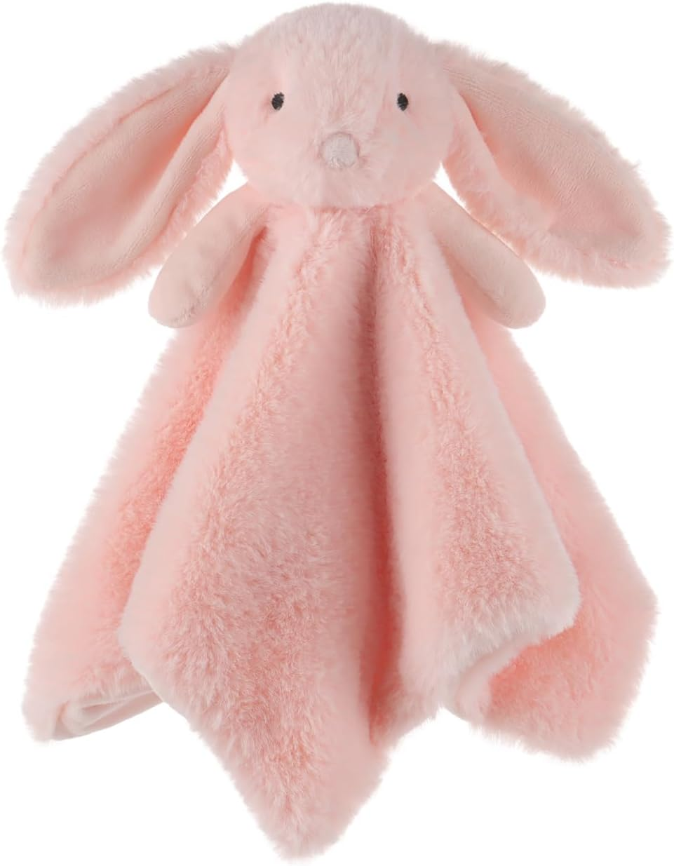 Apricot Lamb Stuffed Animals Pink Bunny Rabbit Security Blanket Infant Baby Lovey (Pink Bunny, 13 Inches)