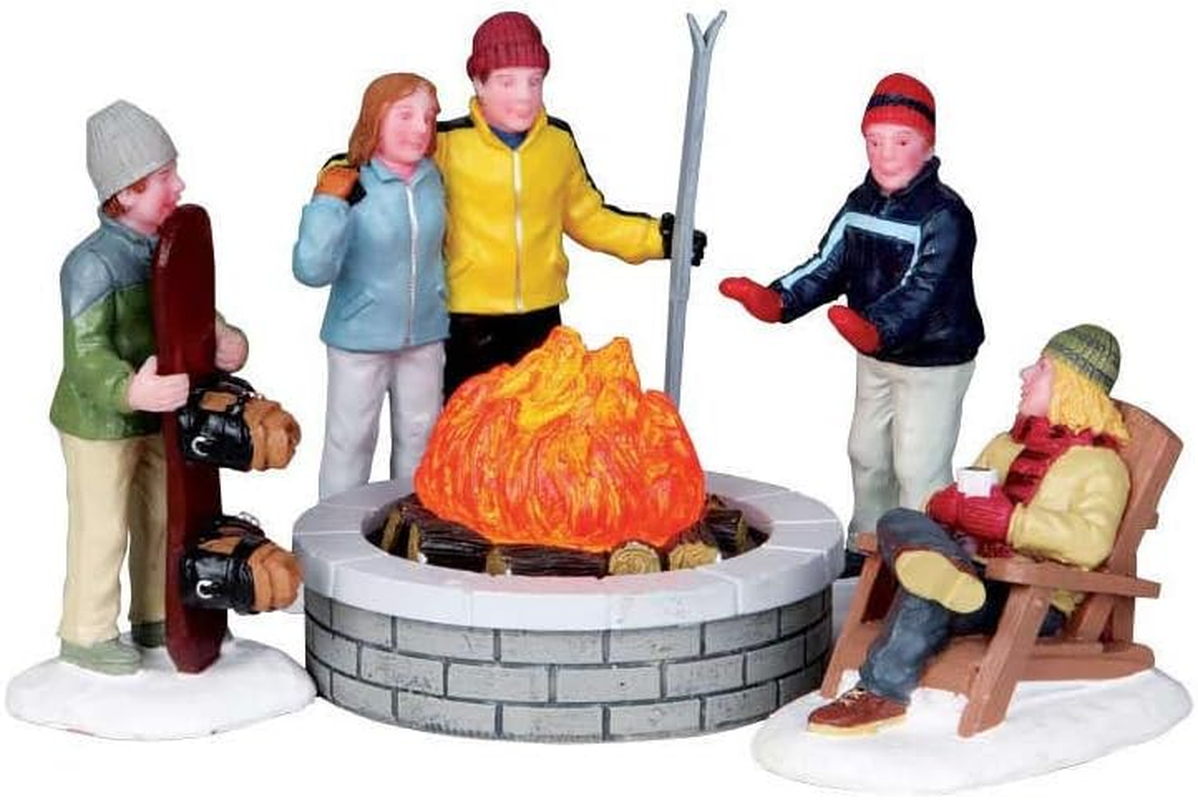 Lemax Village Collection Fire Pit Set of 5 # 04223 image number 1