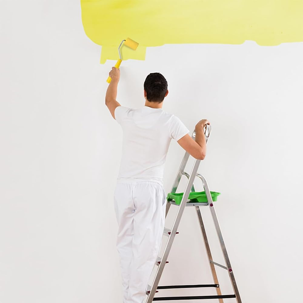 Foam Paint Roller Decorating Kit, 6Pc Small Roller Tray Set for Wall Mural Repair