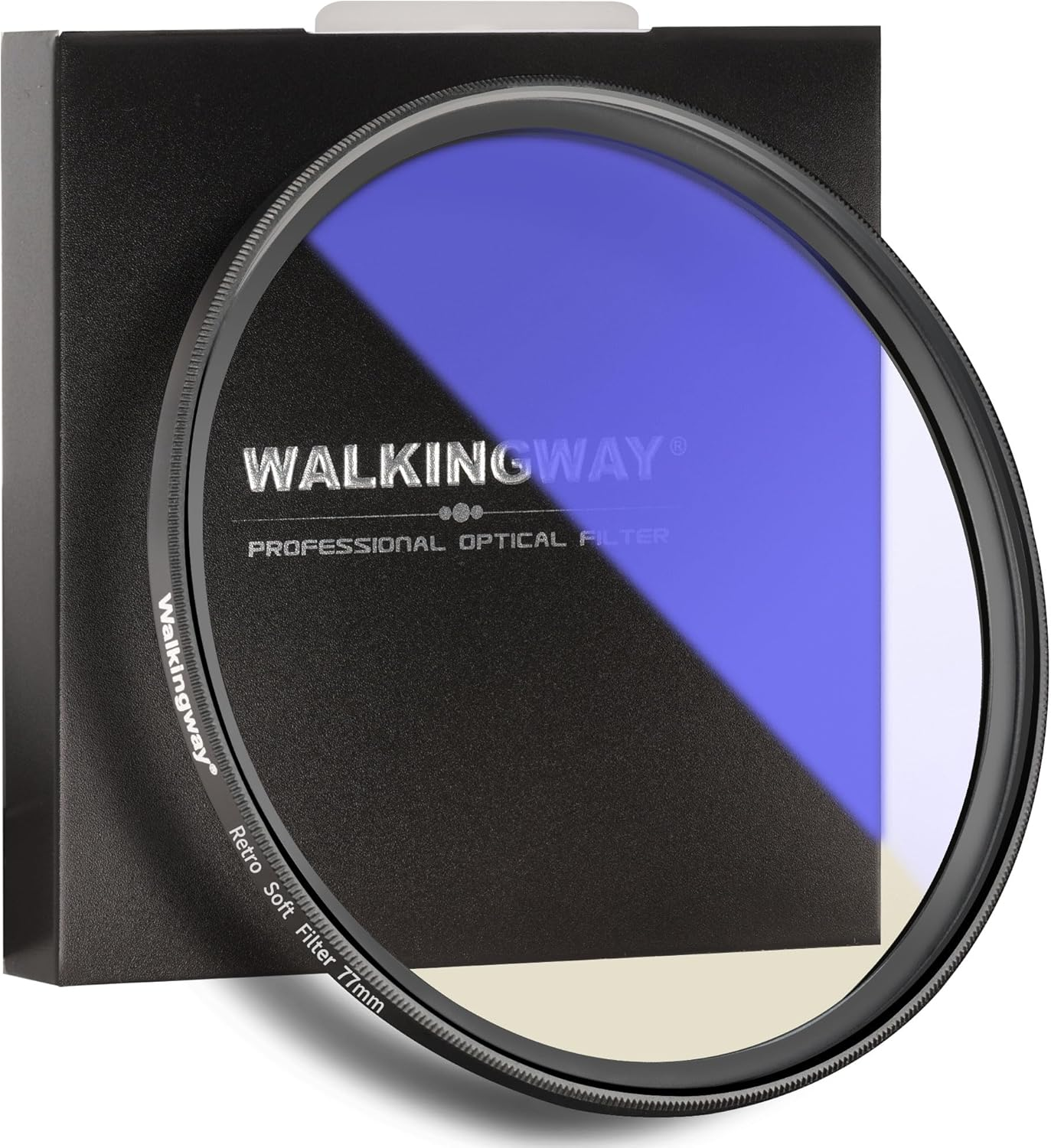 Walkingway 77Mm Retro Soft Filter Film Camera Effect Vintage Pro-Mist Warm Diffusion Lens Filter for Portrait Architecture Landscapes