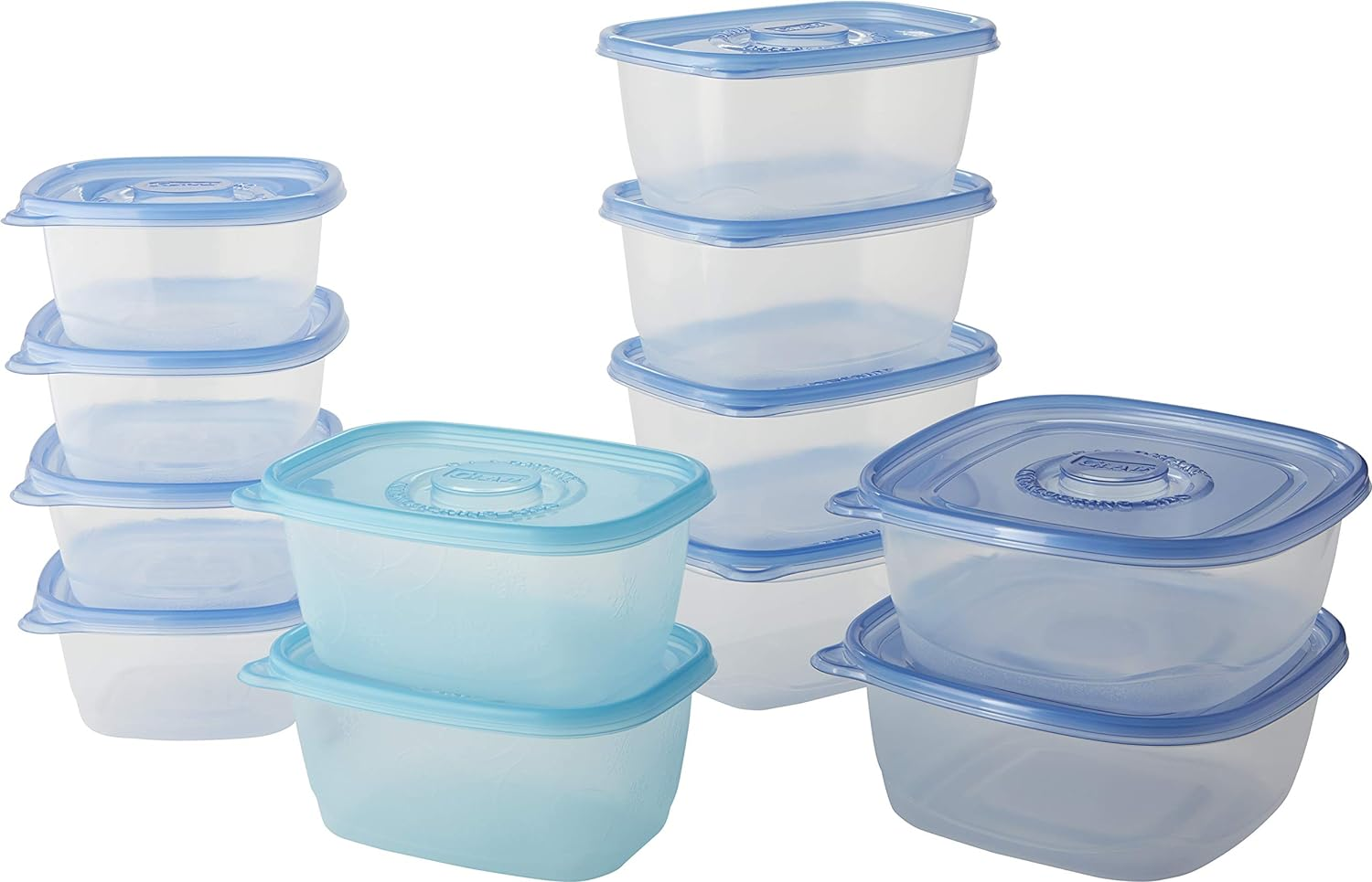 Glad Food Storage Containers - Large Food Container Variety Pack - 12 Containers - 24 Piece Set image number 5