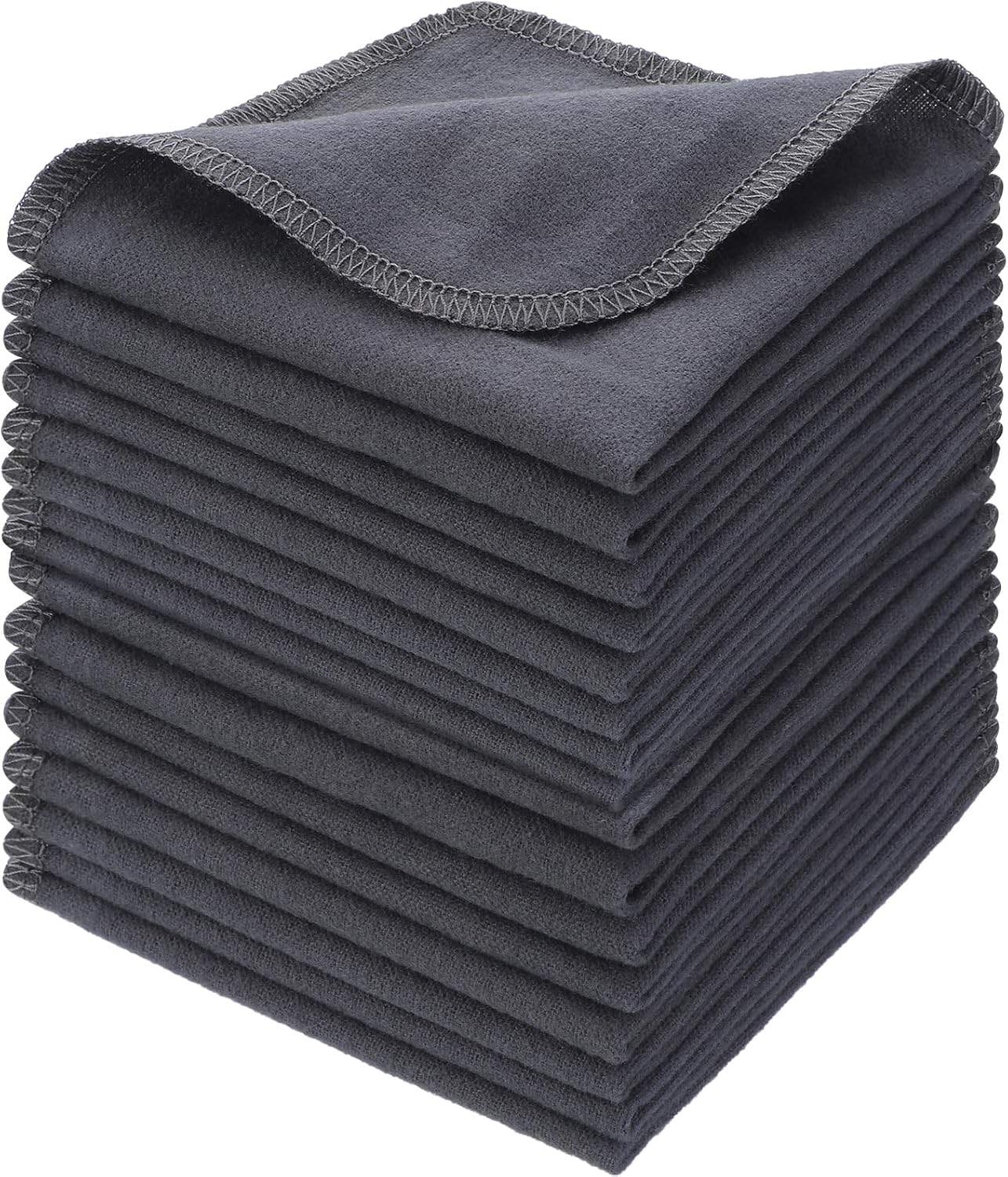 48 Pcs Flannel Cloth Baby Wipes Reusable Baby Wipe Soft Natural Unbleached Face Wipes for Cloth Diapers image number 1