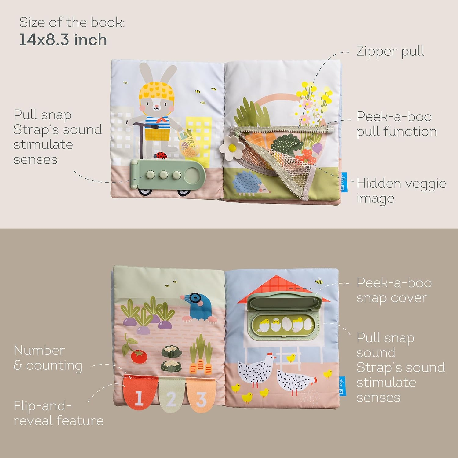 Taf Toys Quiet Busy Book image number 6