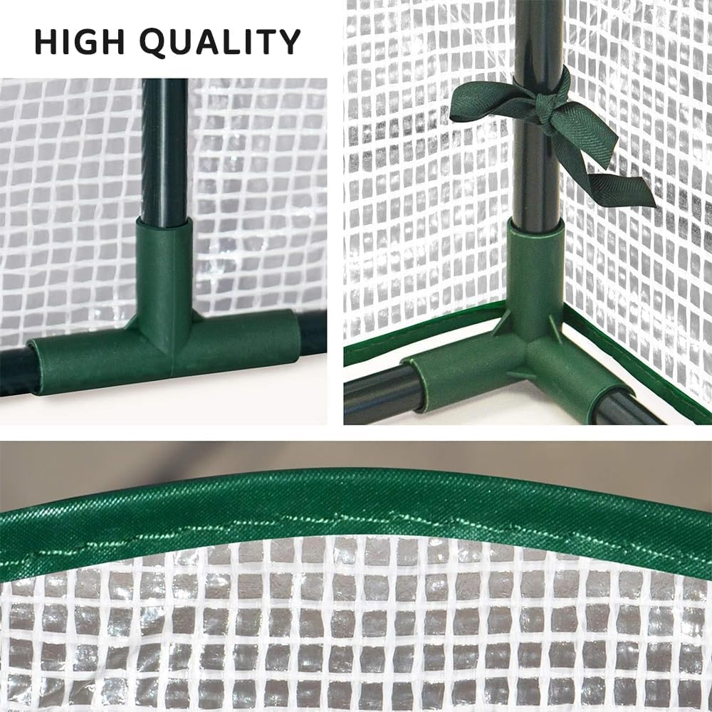 Mini Greenhouse for Indoor and Outdoor &ndash; Portable Grow Tunnel with Waterproof PE Cover, Ideal for Vegetables, Fruits, Flowers and Garden Greenhouse Planting image number 3
