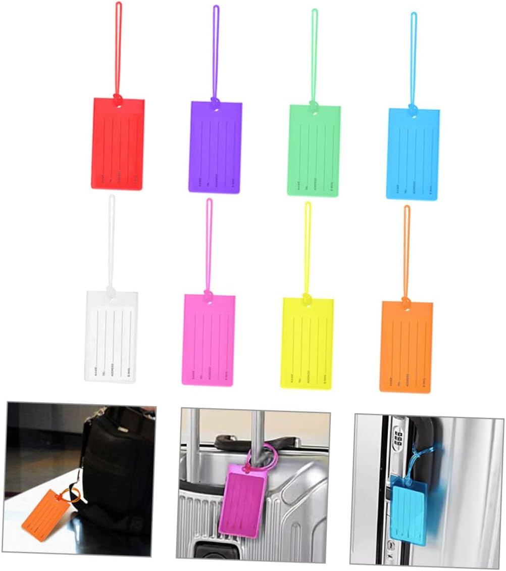 SAFIGLE 16Pcs Luggage Tags Suitcase Tag Travel Baggage Boarding Luggage Label Travel Suitcase Label Handbag image number 4