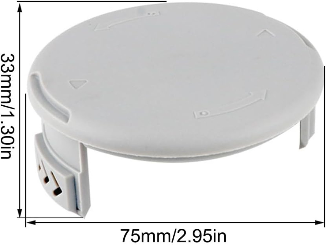 Trimmer Spool Caps, 2Pcs Replacement Spool Cover Caps, Compatible with Ryobi One+ AC14RL3A and Ryobi AC14HCA One+ Cordless Trimmer image number 3