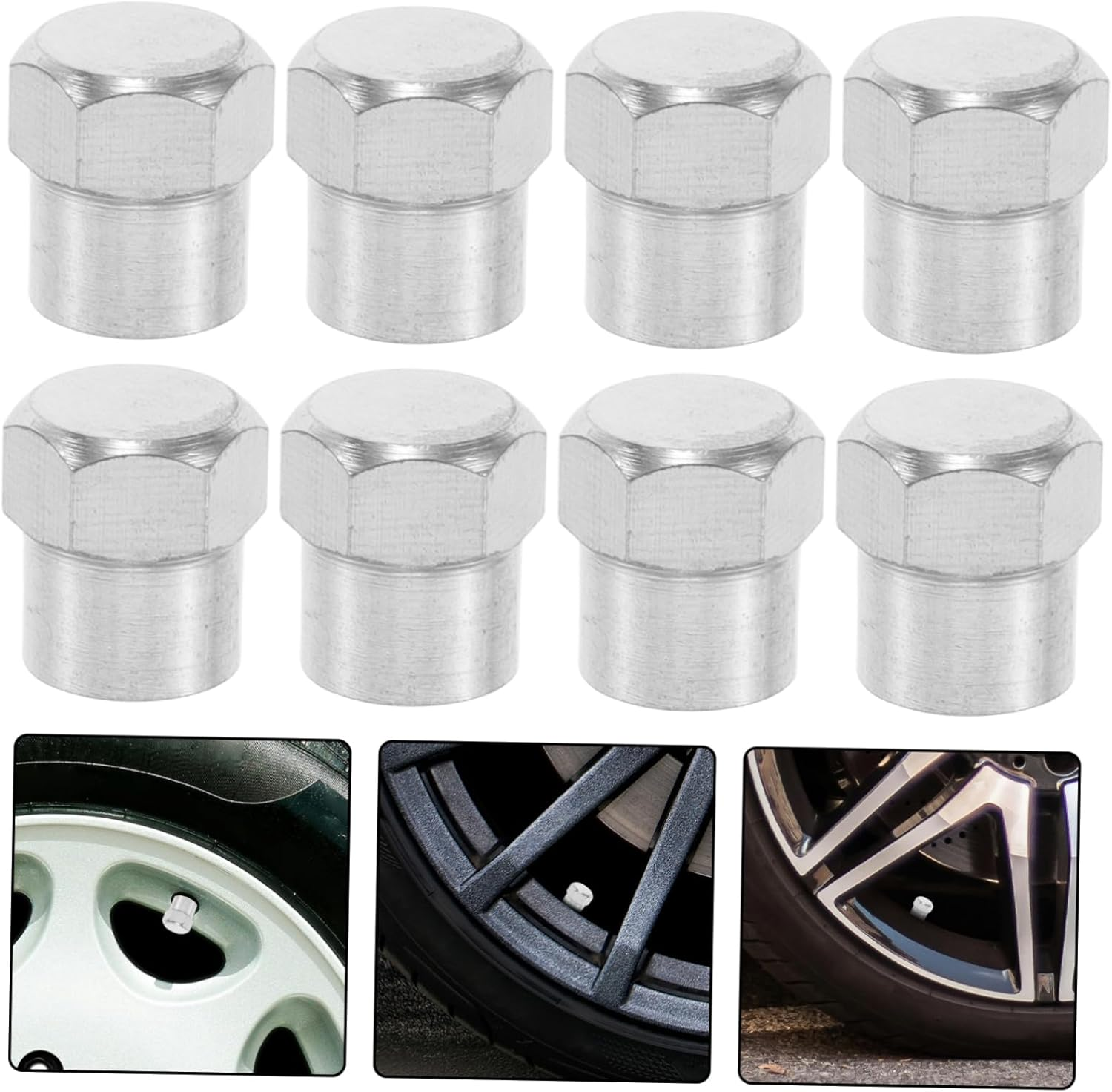GETAJGHSD 20Pcs Tire Valve Stem Caps Valve Core Cover Kit for Car and Motorcycle Exterior Dustproof Protection Automotive Wheel Accessories image number 1