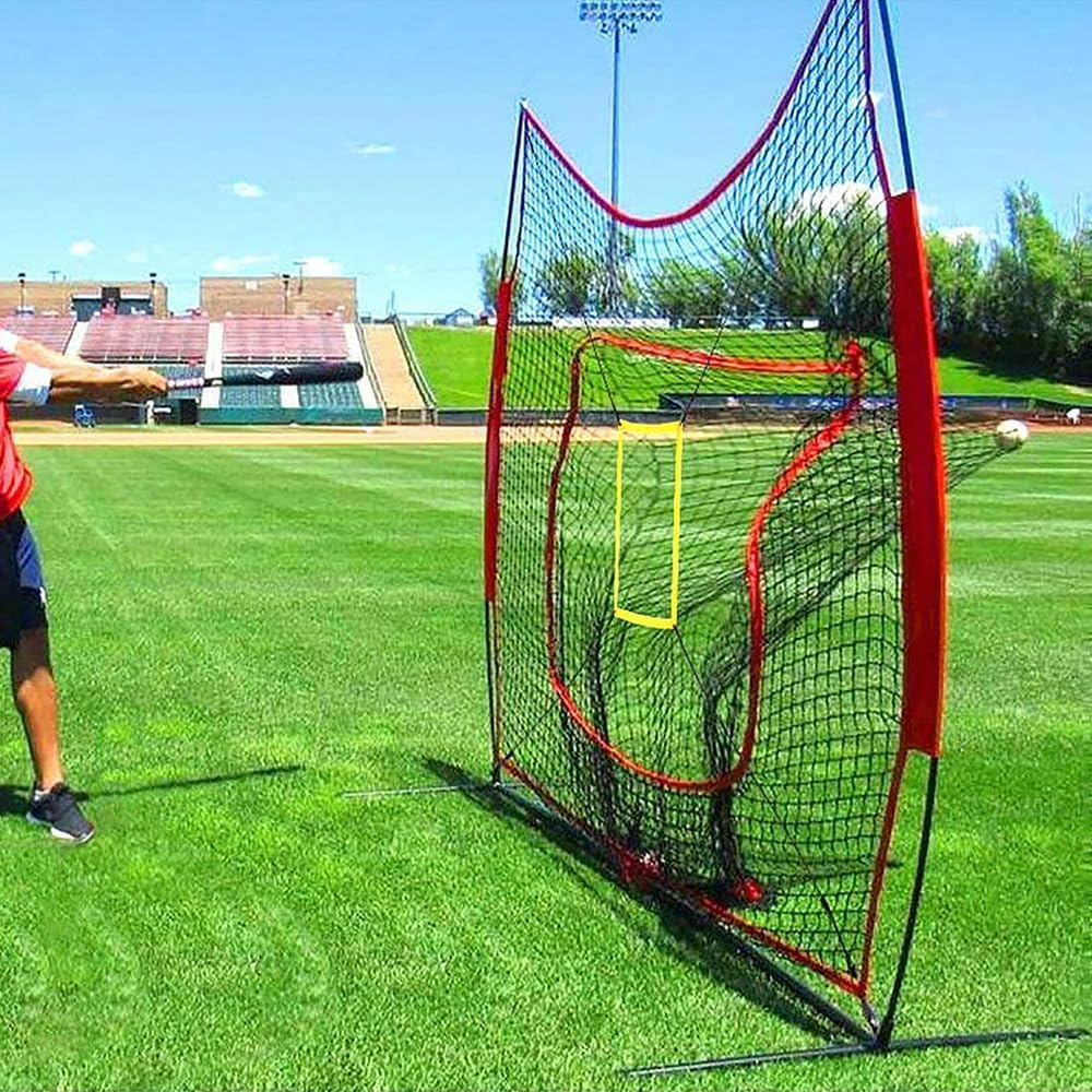 TOMVAES Baseball & Softball Net Bundle with Weighted Baseballs & Strike Zone Target,Compact Lightweight Portablepractice Hitting, Pitching, Batting and Catching, Training Backstop image number 6