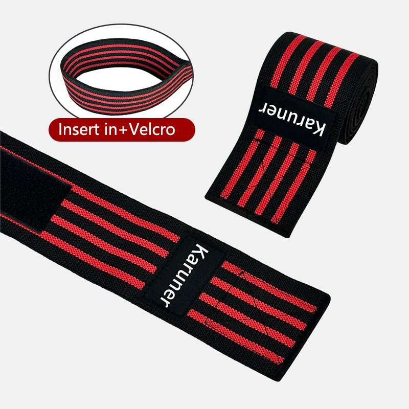 Elbow Wraps for Weightlifting (1 Pair) -Flexible 1.5M Elastic Elbow Braces for Weight Lifting, Bench Press, Powerlifting, and Pressing image number 1