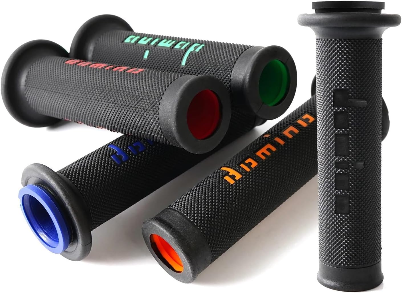 Jiningfushengdianzi Motorcycle Domino Handle Grips Compatible with Kawasaki Ninja 125/250/250R/250SL/300/400/636/650/1000SX ZX6R ZX10R ZX4R ZX25R image number 4