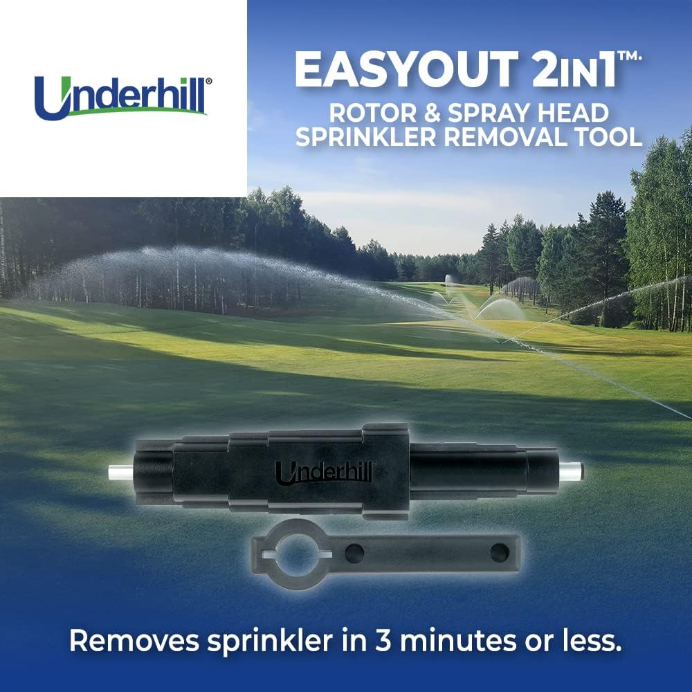 Underhill Easyout 2In1 Sprinkler Removal Tool for Rotors and Spray Head Replacement with Torque Wrench, Irrigation Pop-Up Repair Tool, A-EO-SRT-RS image number 6