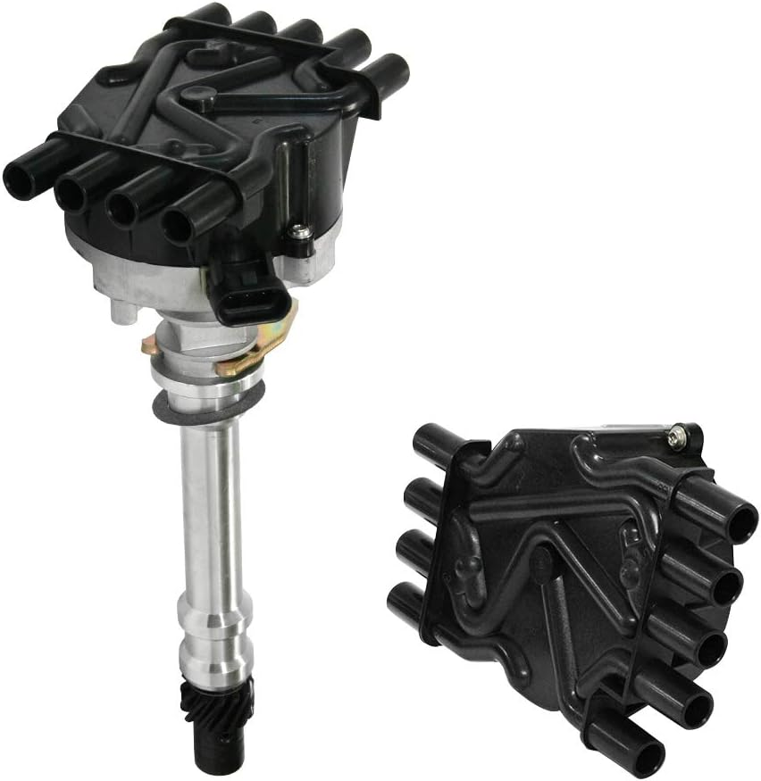 Ignition Distributor Cap and Rotor Kit Compatible with Chevy GMC Cadillac Vortec V8 5.0L 5.7L 7.4L Ignition Distributor Set Brass Terminals with OE Part # DR474 DR331 image number 4