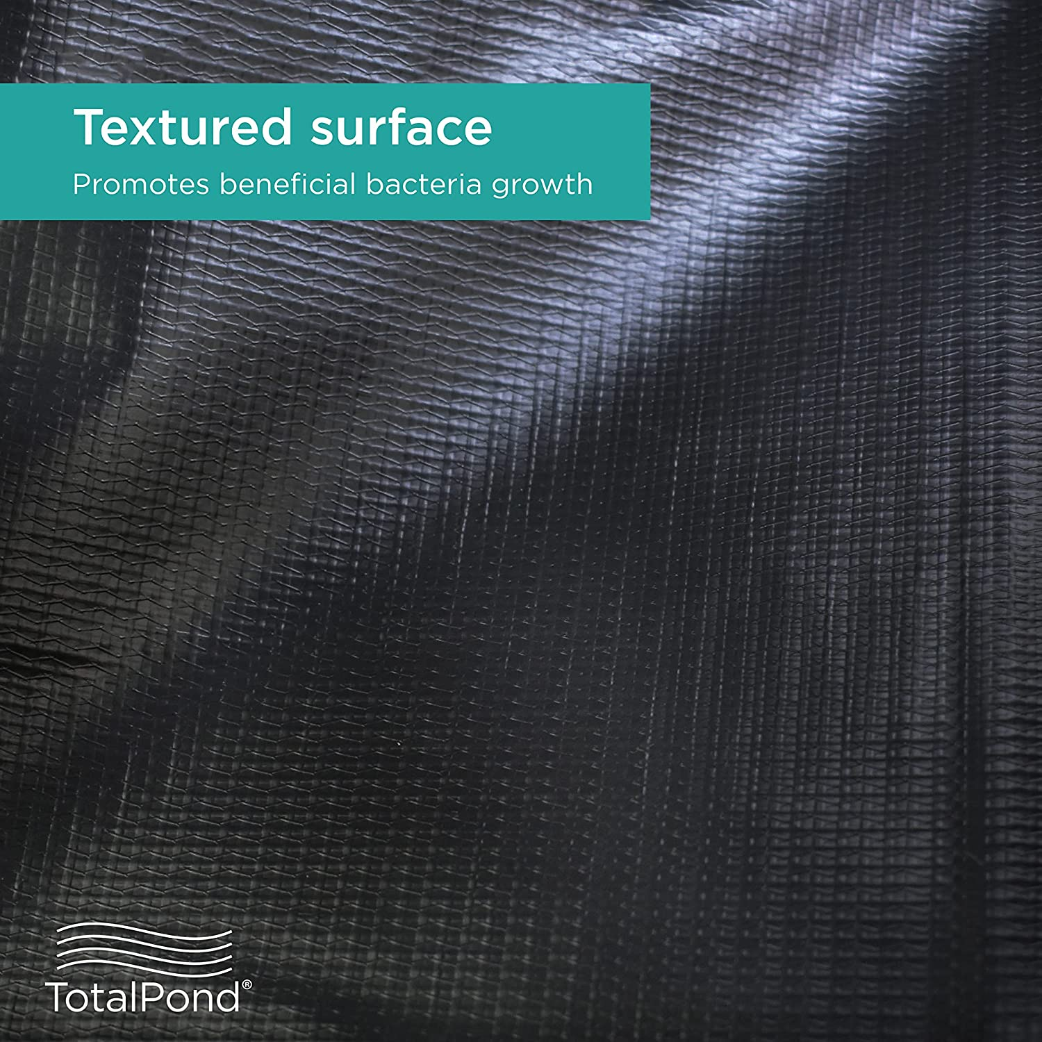 Totalpond 10 X 13 Ft. PVC Pond Liner, for Ponds up to 600 Gallons, 14.5 Mil, Flexible and Easy to Install, Durable and Strong Reinforced Mesh Weave, UV and Tear Resistant, Multi-Purpose Use, Black image number 4