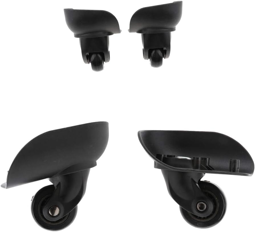 Eigell 2 Pairs Vluggage Carriers Rubber Wheels Replacement Wheels for Suitcases image number 4