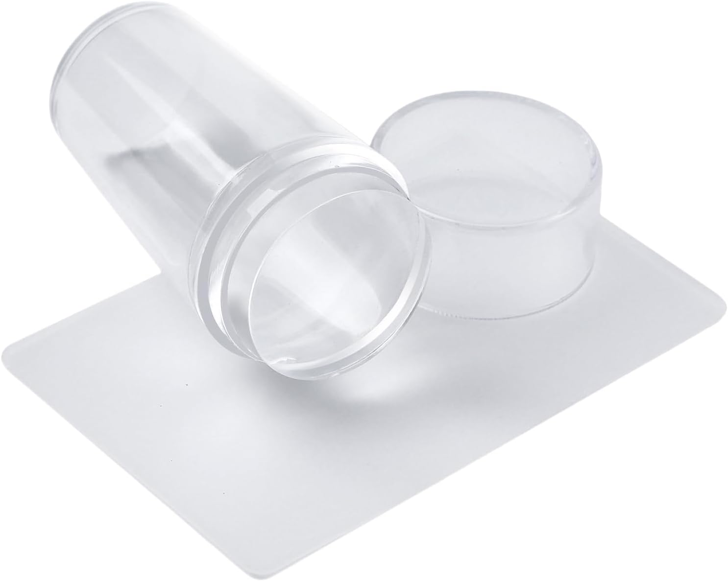 Jelly Stamper for Nails, French Tip Nail Stamper, Clear Silicone Nail Stamping Art Kit, Manicure Decoration Art Printing Accessories for Travel Vacation Outdoor Salon Indoor image number 5